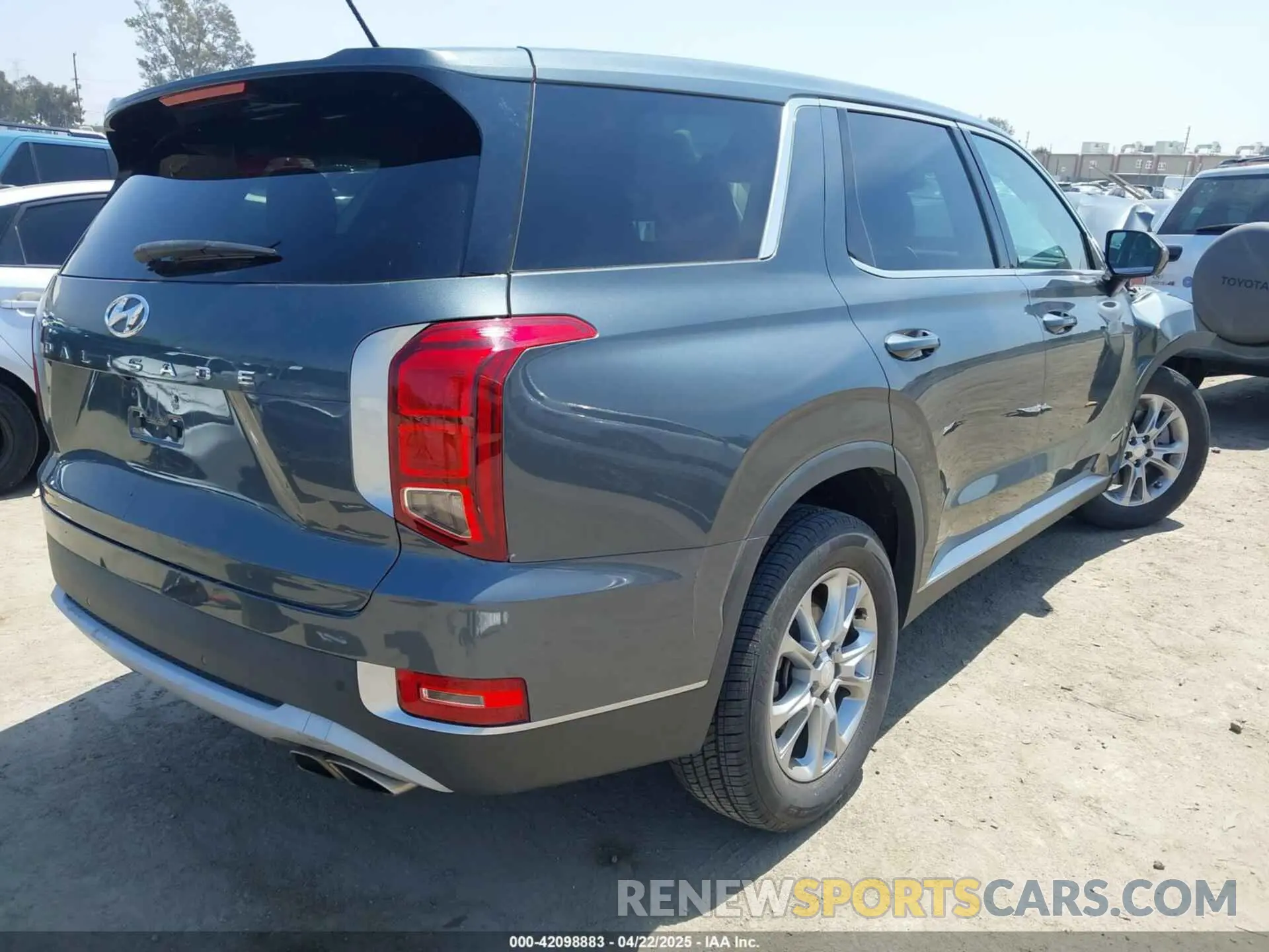 4 fotografías del automóvil dañado KM8R14HE2NU483403 HYUNDAI PALISADE 2022