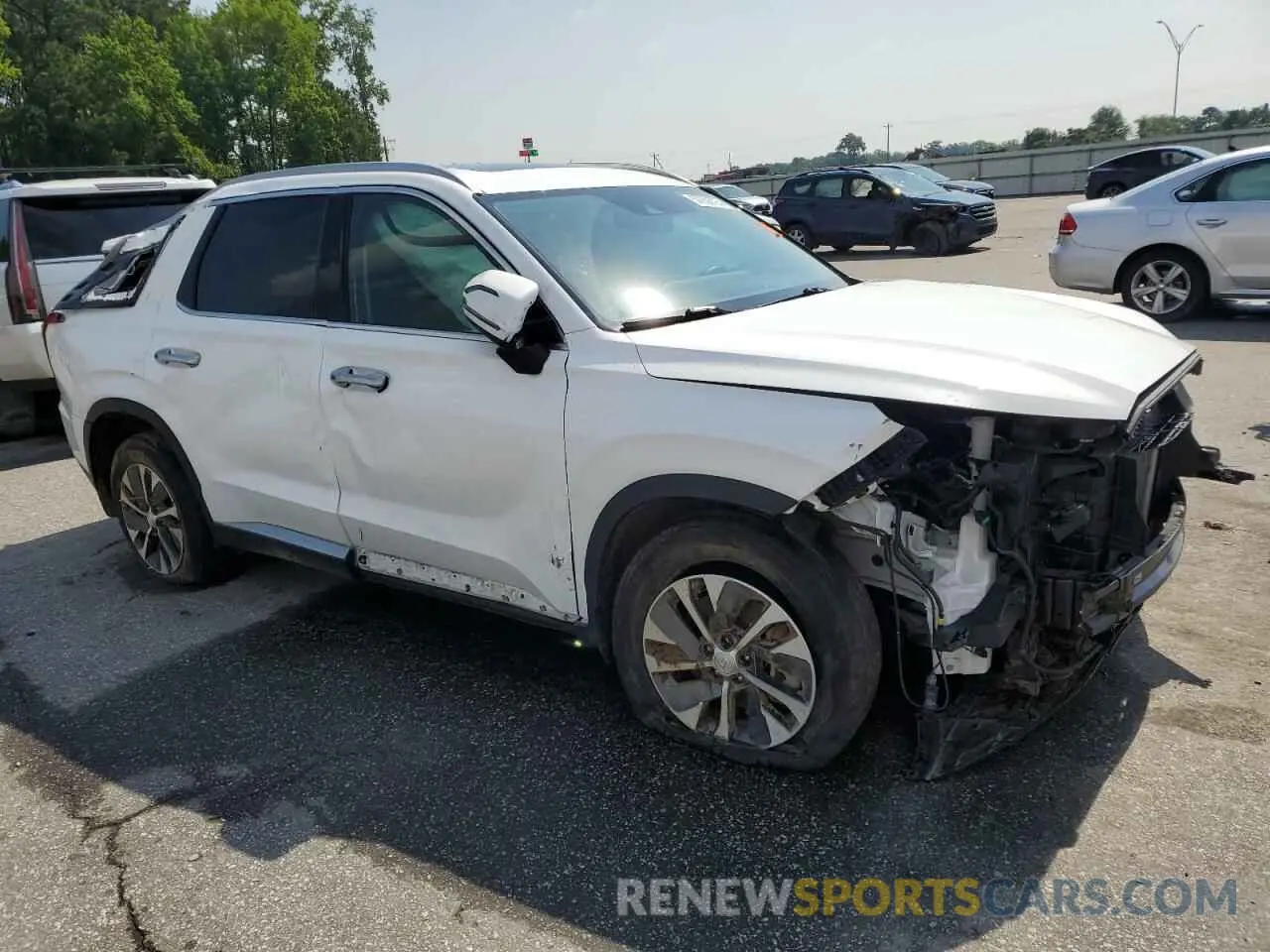 4 fotografías del automóvil dañado KM8R24HE9NU483329 HYUNDAI PALISADE 2022