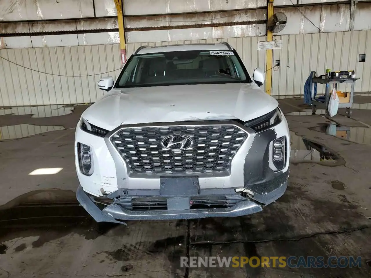 5 fotografías del automóvil dañado KM8R2DHE7NU385237 HYUNDAI PALISADE 2022