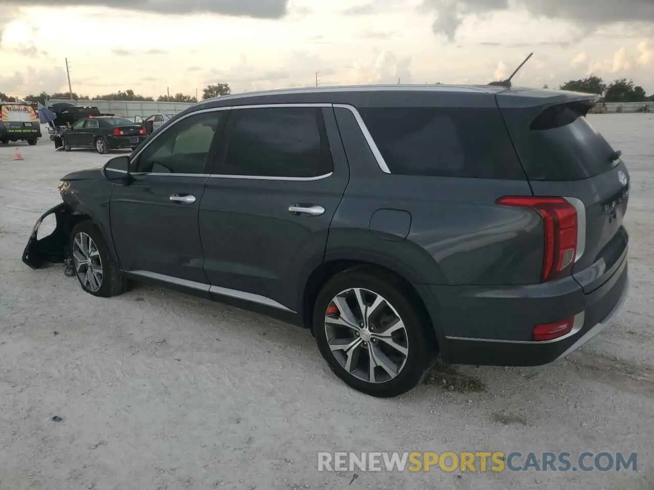 2 fotografías del automóvil dañado KM8R34HE6NU393861 HYUNDAI PALISADE 2022