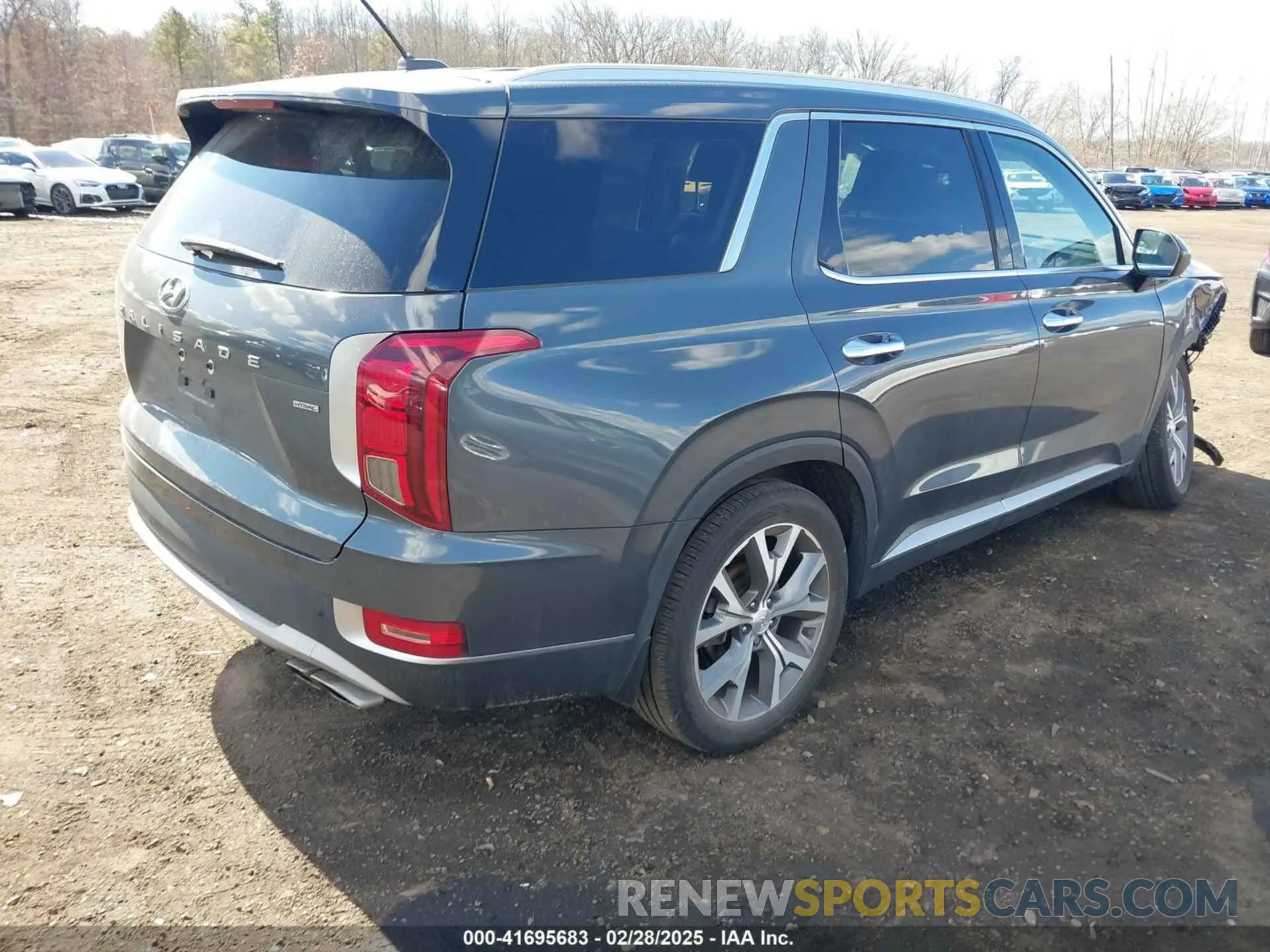4 fotografías del automóvil dañado KM8R3DHE2NU358654 HYUNDAI PALISADE 2022