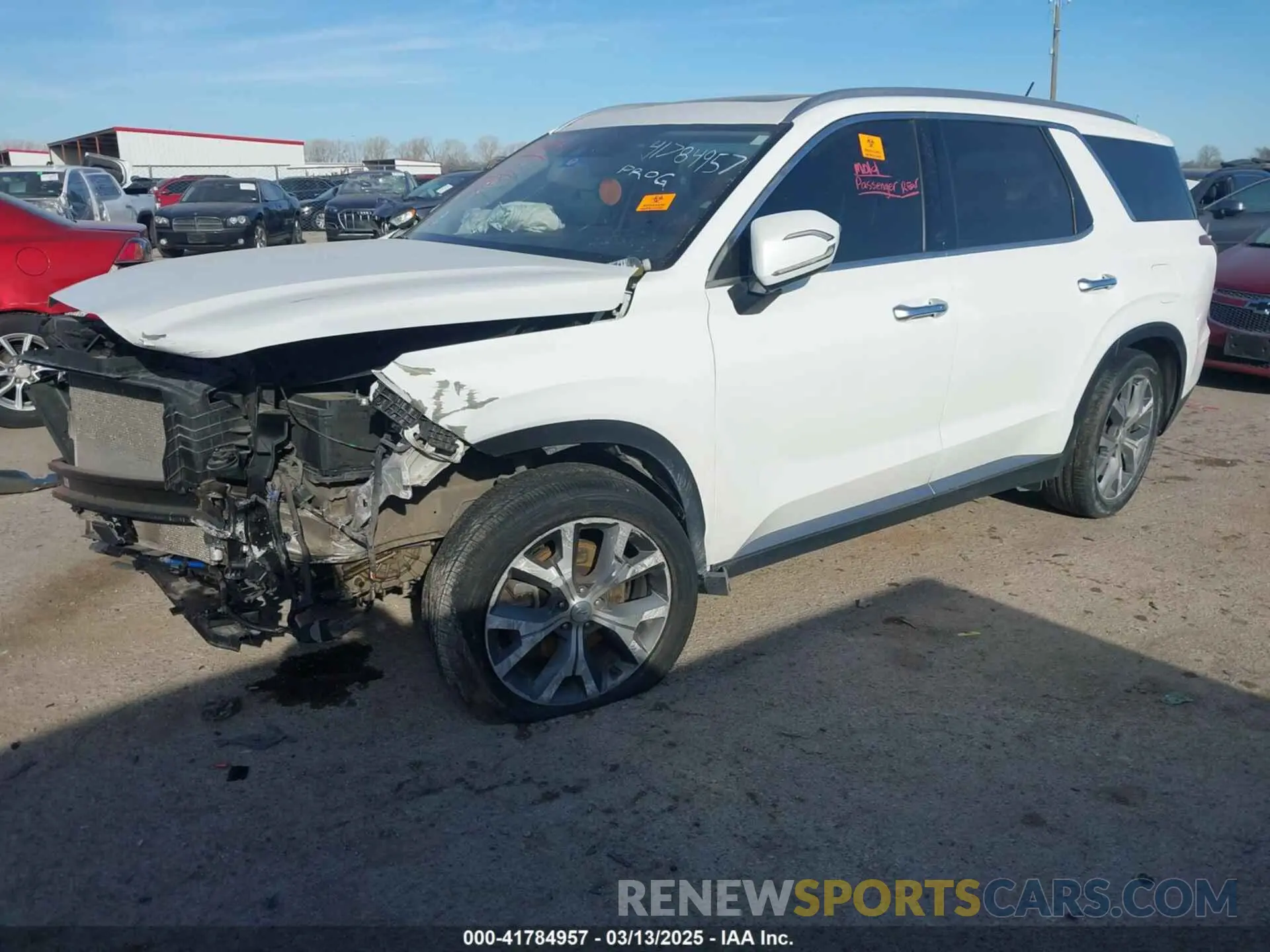 2 fotografías del automóvil dañado KM8R3DHE4NU351611 HYUNDAI PALISADE 2022