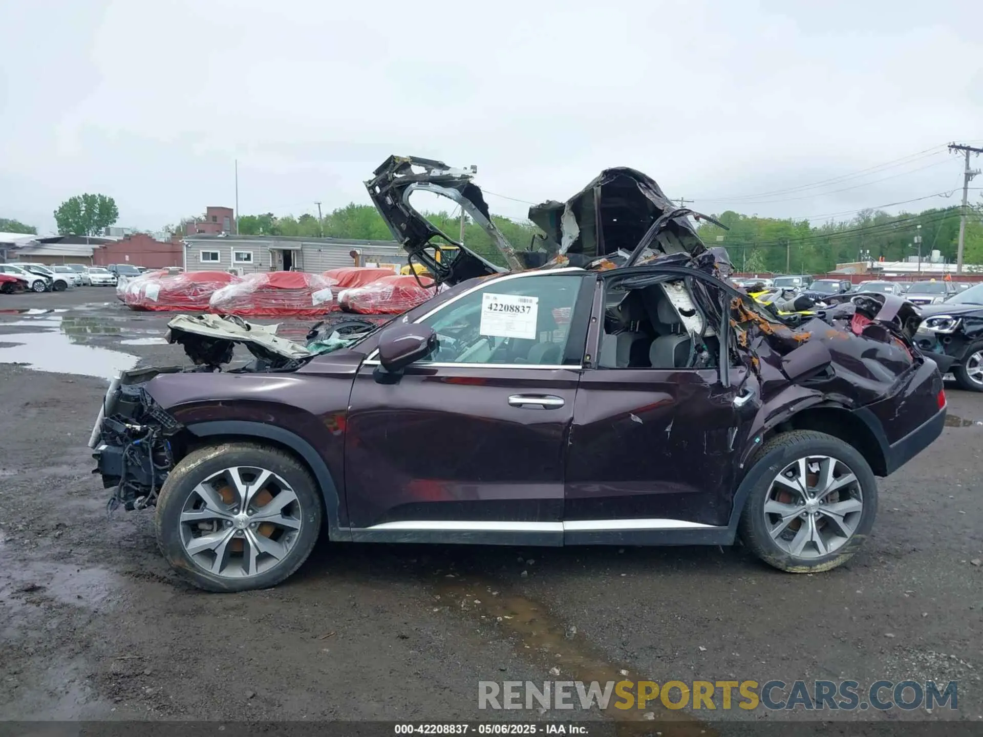 12 fotografías del automóvil dañado KM8R3DHE6NU379149 HYUNDAI PALISADE 2022