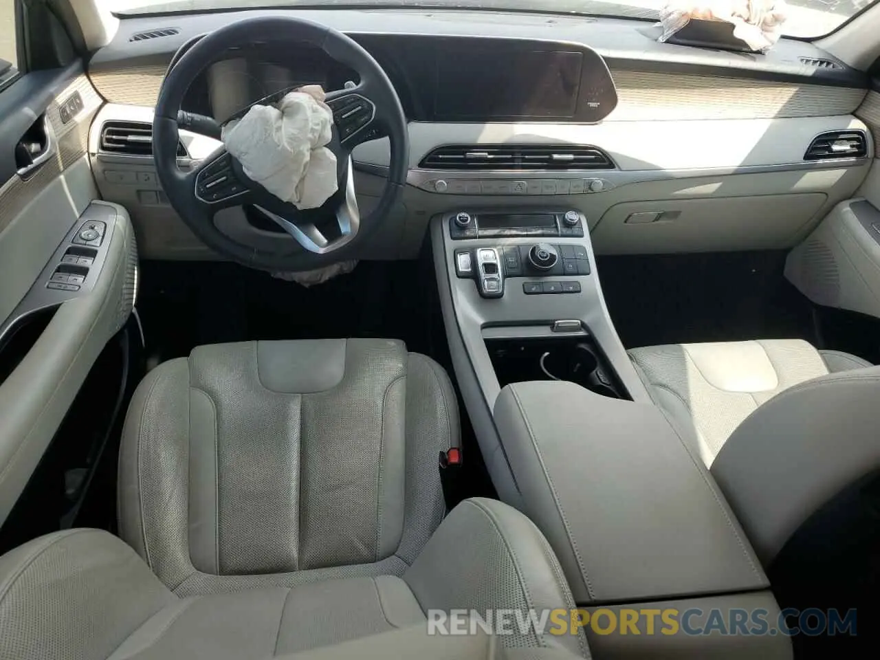 8 fotografías del automóvil dañado KM8R44HE6NU338369 HYUNDAI PALISADE 2022