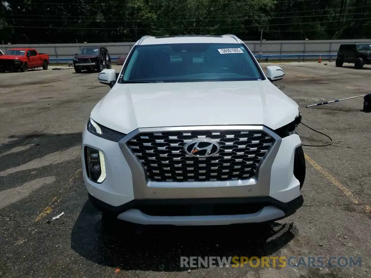 5 fotografías del automóvil dañado KM8R44HE9NU449398 HYUNDAI PALISADE 2022