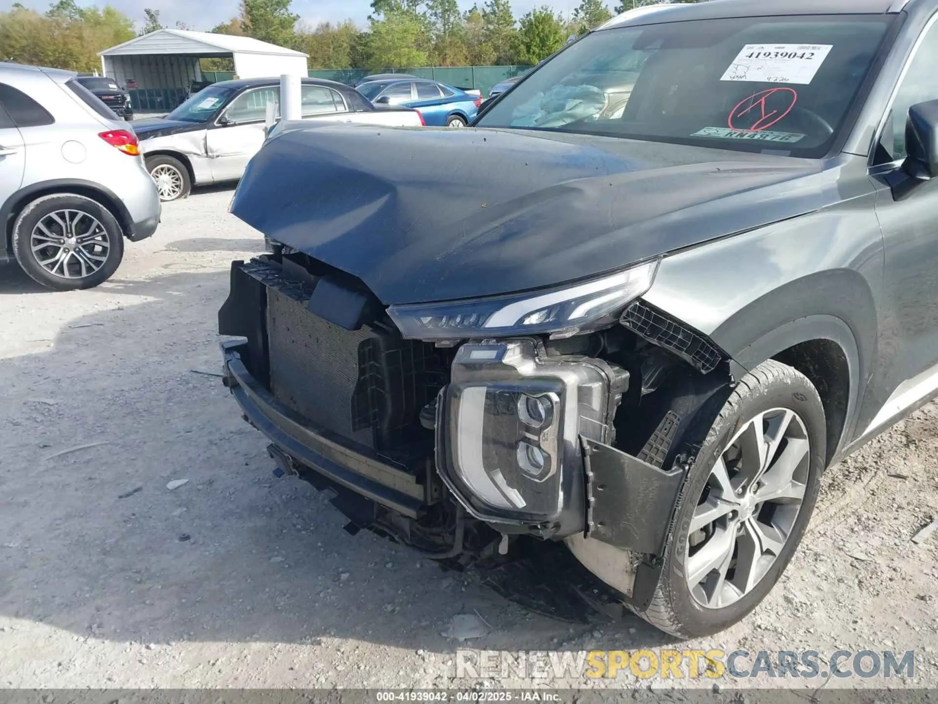 6 fotografías del automóvil dañado KM8R4DHE1NU418307 HYUNDAI PALISADE 2022