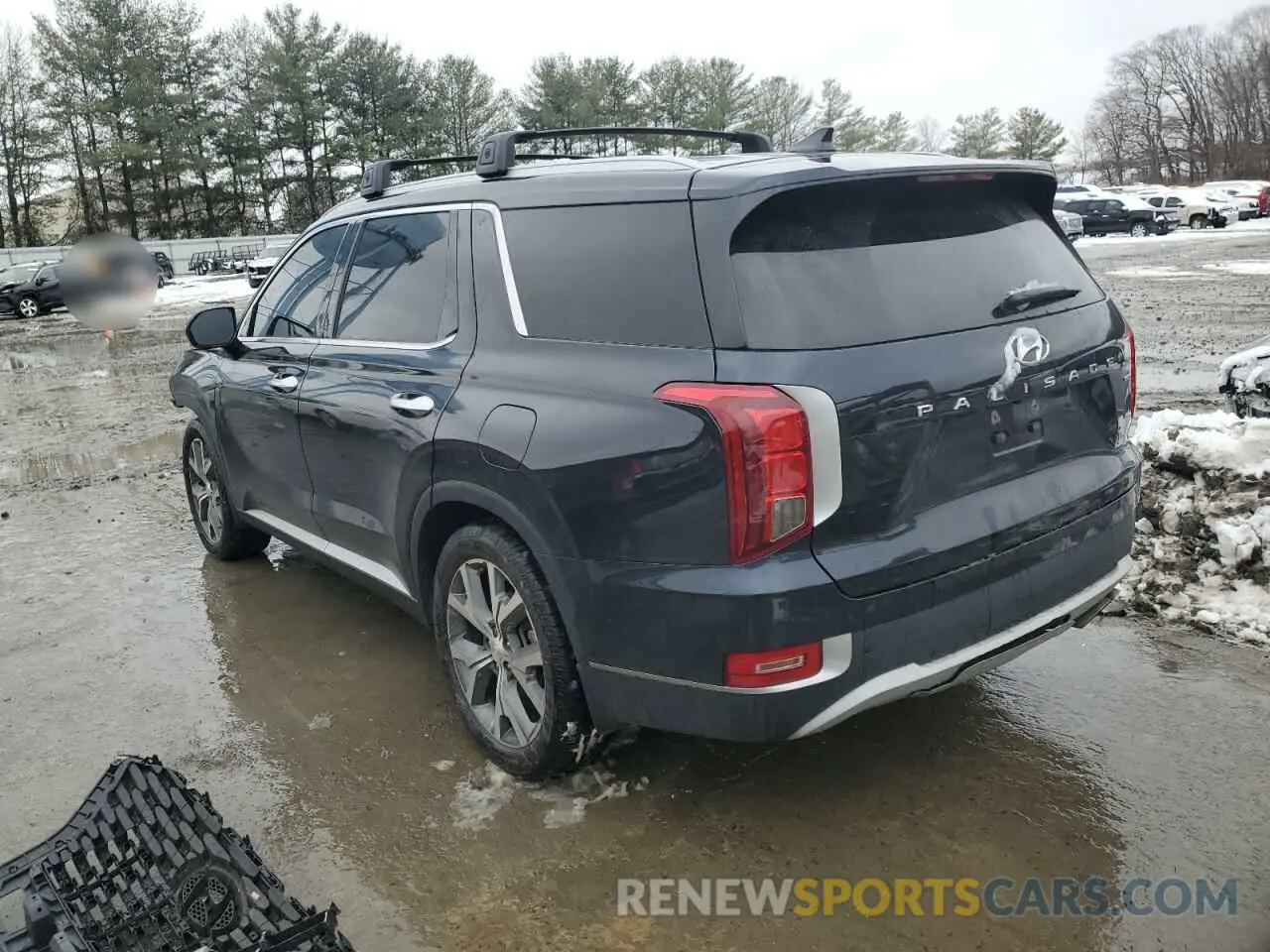 2 fotografías del automóvil dañado KM8R4DHE3NU340158 HYUNDAI PALISADE 2022