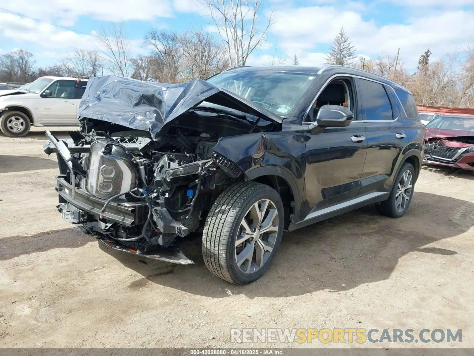 2 fotografías del automóvil dañado KM8R4DHE3NU457853 HYUNDAI PALISADE 2022