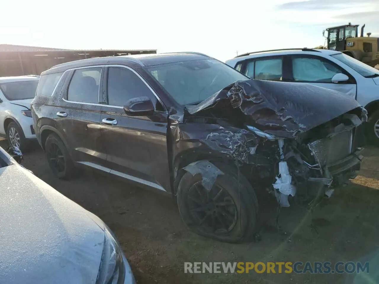 4 fotografías del automóvil dañado KM8R4DHE4NU355347 HYUNDAI PALISADE 2022