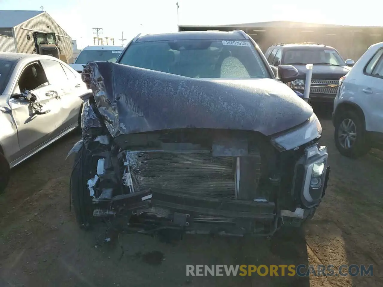 5 fotografías del automóvil dañado KM8R4DHE4NU355347 HYUNDAI PALISADE 2022
