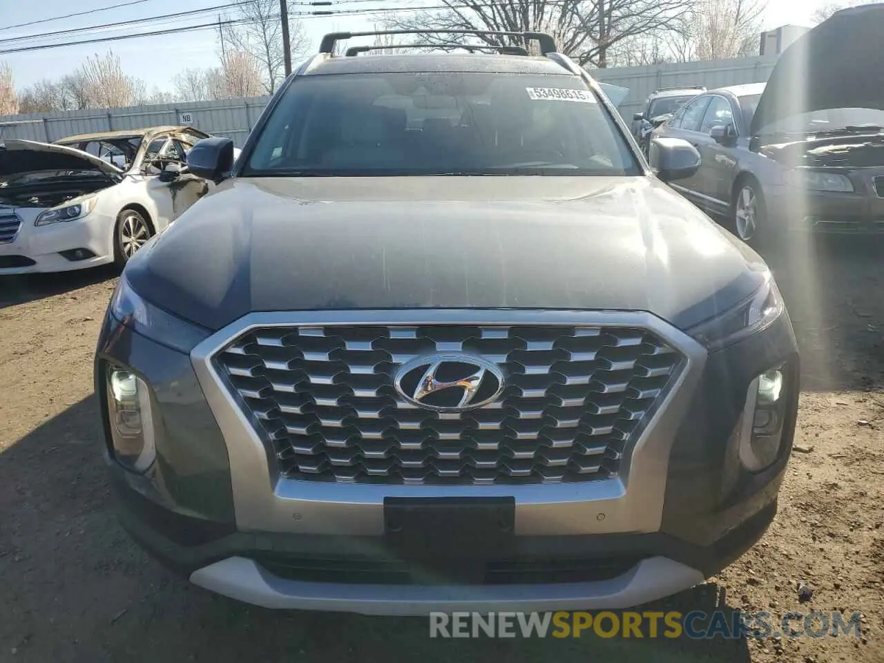5 fotografías del automóvil dañado KM8R4DHE9NU384200 HYUNDAI PALISADE 2022