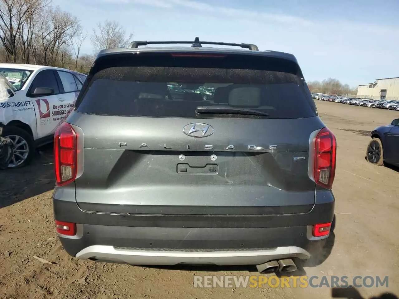 6 fotografías del automóvil dañado KM8R4DHE9NU384200 HYUNDAI PALISADE 2022