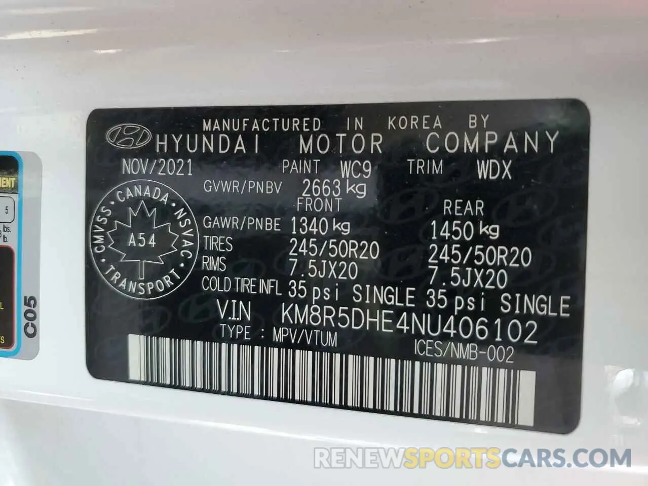13 fotografías del automóvil dañado KM8R5DHE4NU406102 HYUNDAI PALISADE 2022