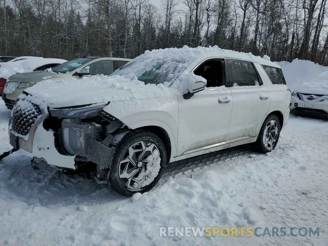 1 fotografías del automóvil dañado KM8R5DHE6NU393465 HYUNDAI PALISADE 2022