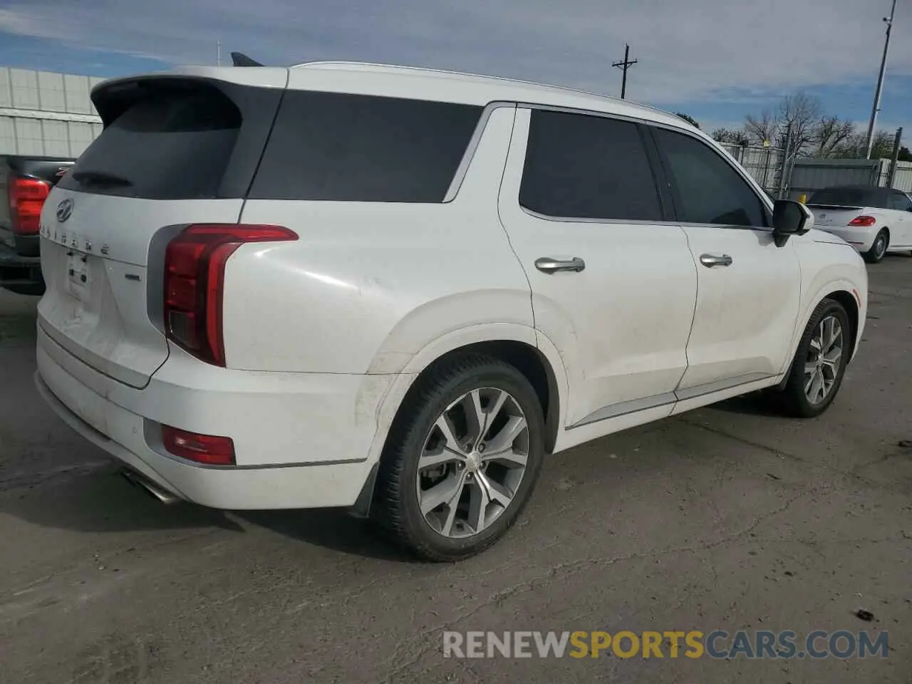 3 fotografías del automóvil dañado KM8R5DHE9NU476002 HYUNDAI PALISADE 2022