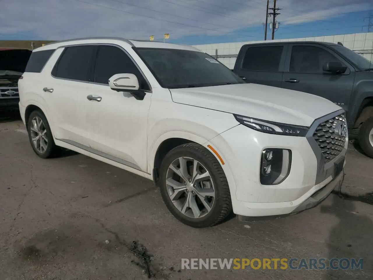 4 fotografías del automóvil dañado KM8R5DHE9NU476002 HYUNDAI PALISADE 2022