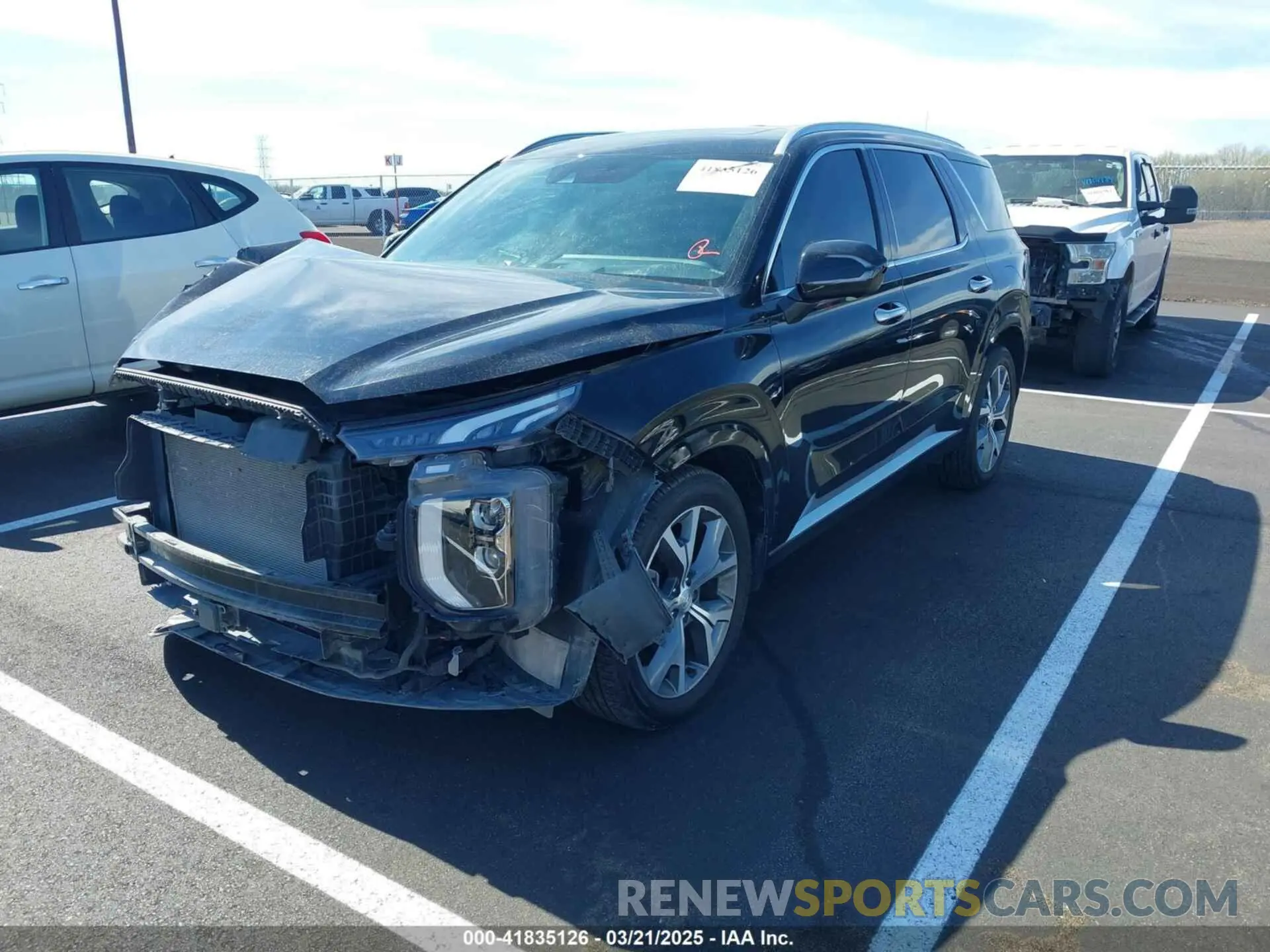 2 fotografías del automóvil dañado KM8R5DHEXNU465476 HYUNDAI PALISADE 2022