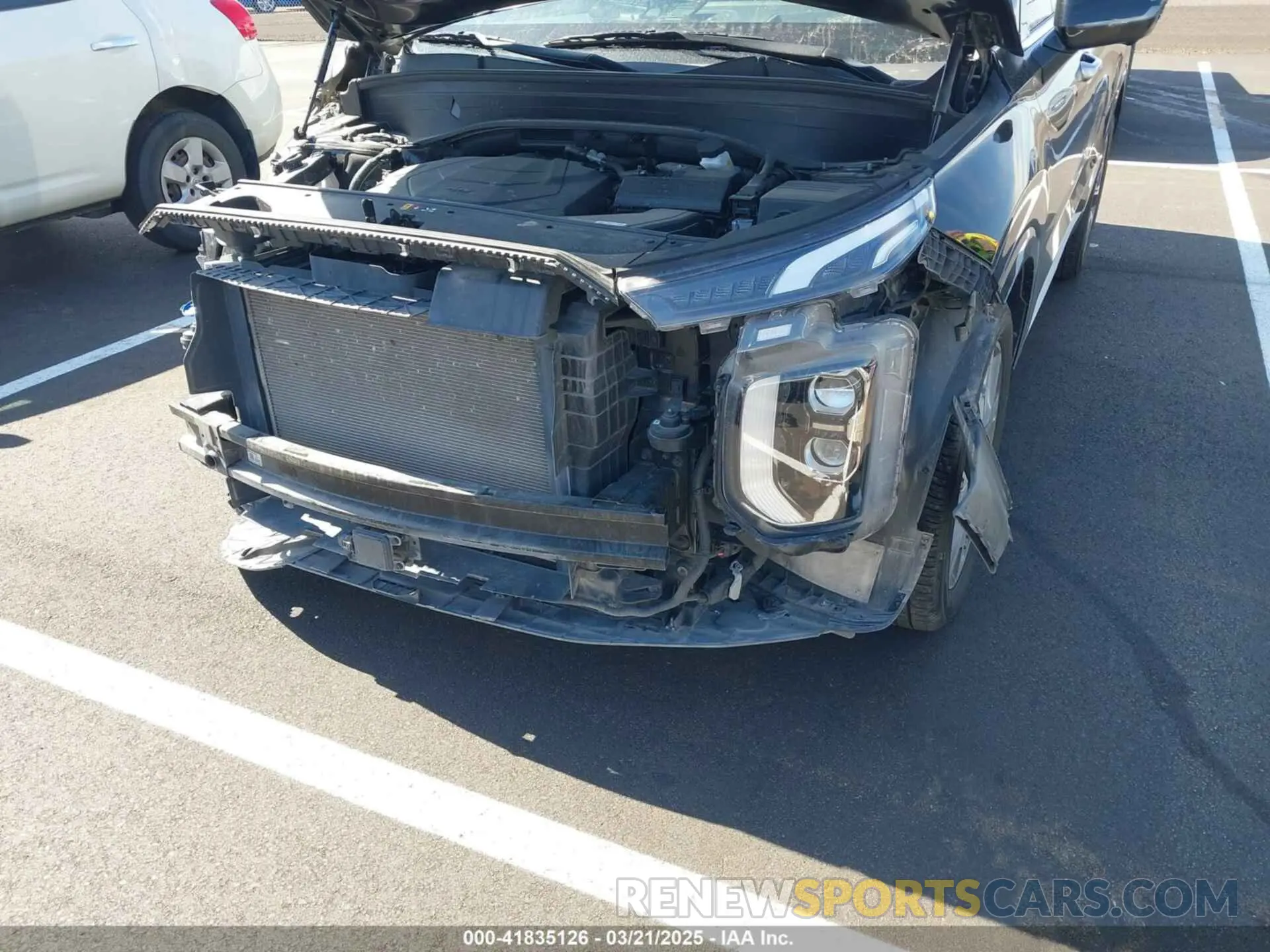 6 fotografías del automóvil dañado KM8R5DHEXNU465476 HYUNDAI PALISADE 2022