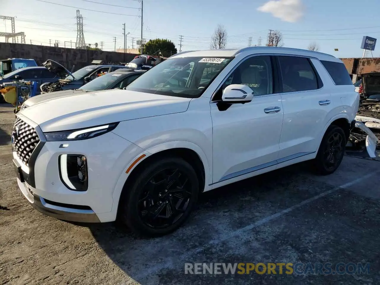 1 fotografías del automóvil dañado KM8R74HE0NU385307 HYUNDAI PALISADE 2022