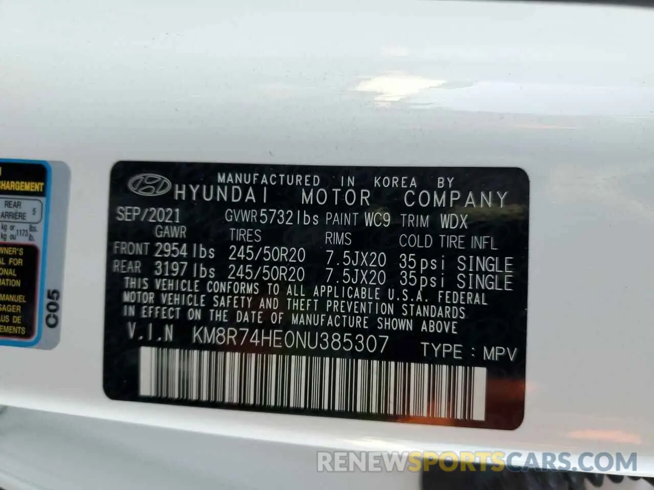 14 fotografías del automóvil dañado KM8R74HE0NU385307 HYUNDAI PALISADE 2022