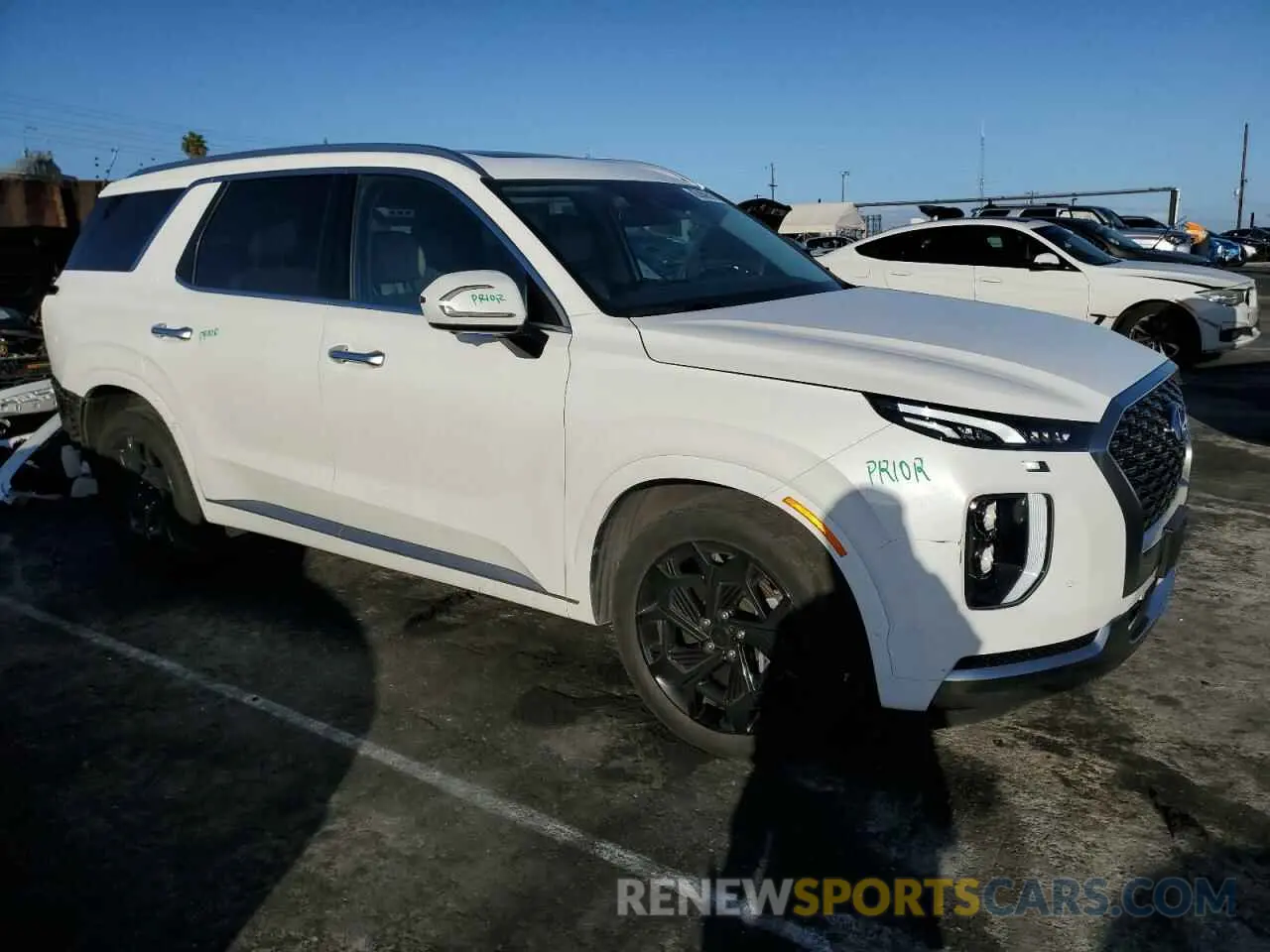 4 fotografías del automóvil dañado KM8R74HE0NU385307 HYUNDAI PALISADE 2022