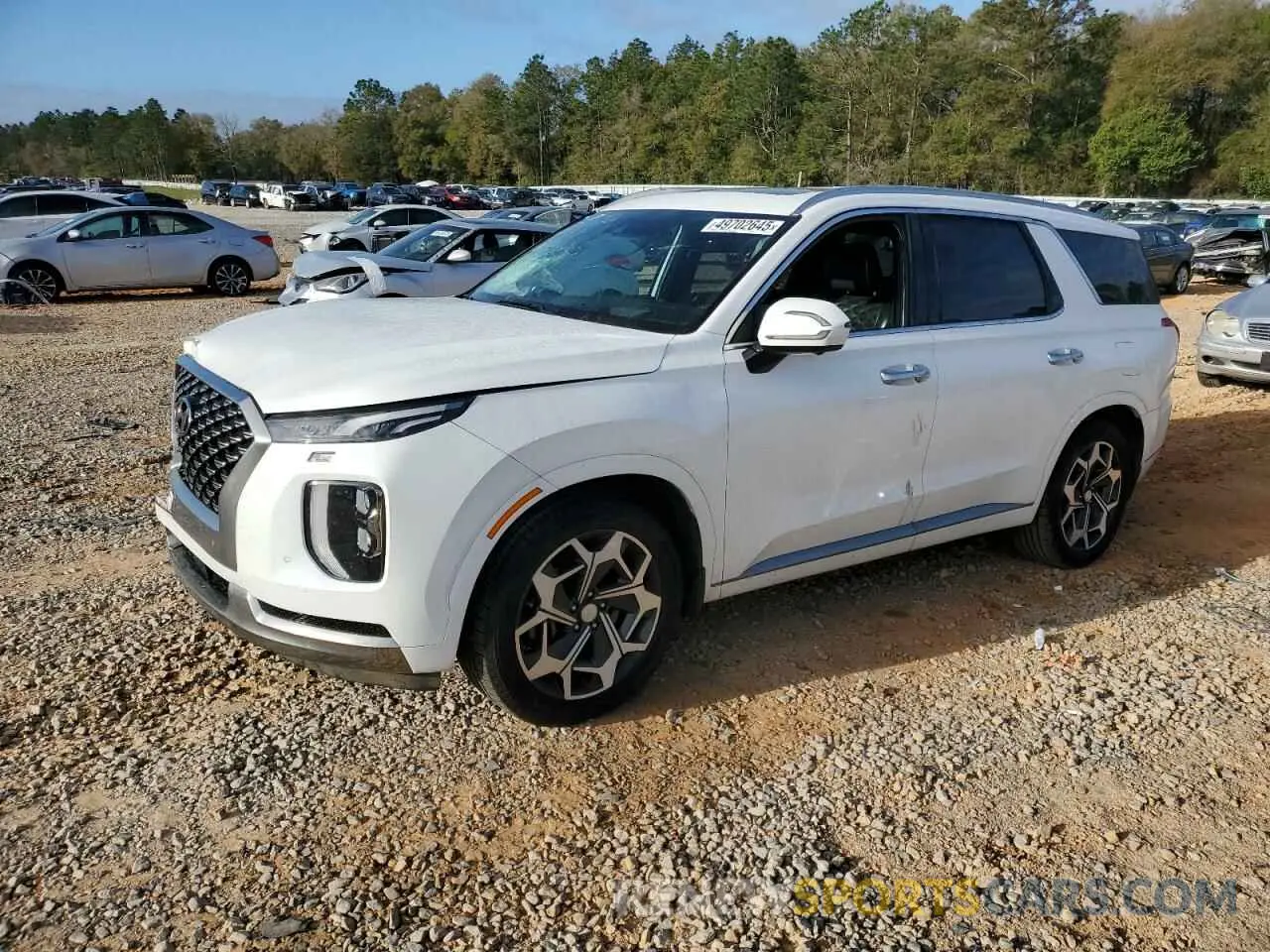 1 fotografías del automóvil dañado KM8R74HE5NU427213 HYUNDAI PALISADE 2022
