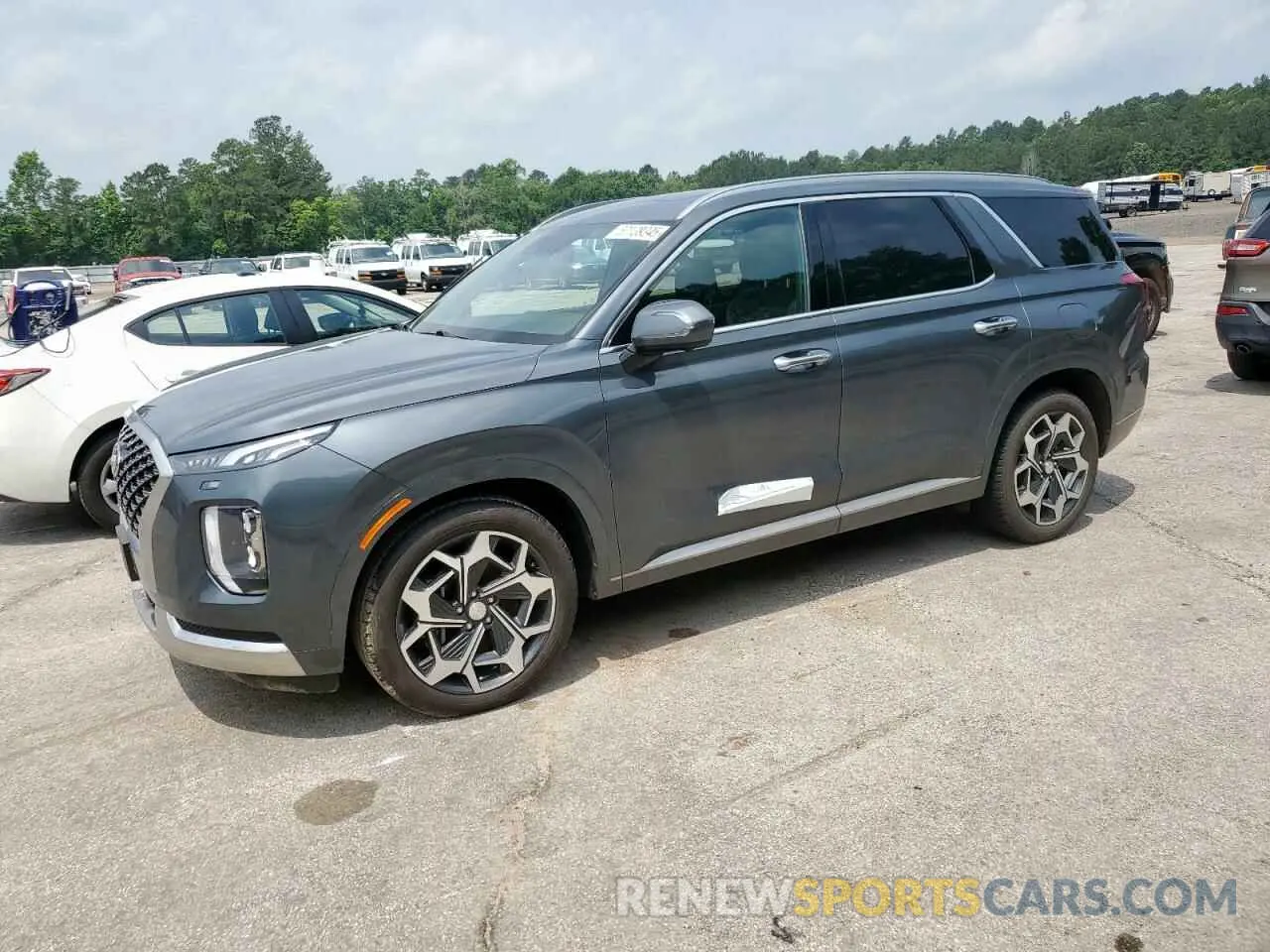 1 fotografías del automóvil dañado KM8R74HE5NU487573 HYUNDAI PALISADE 2022