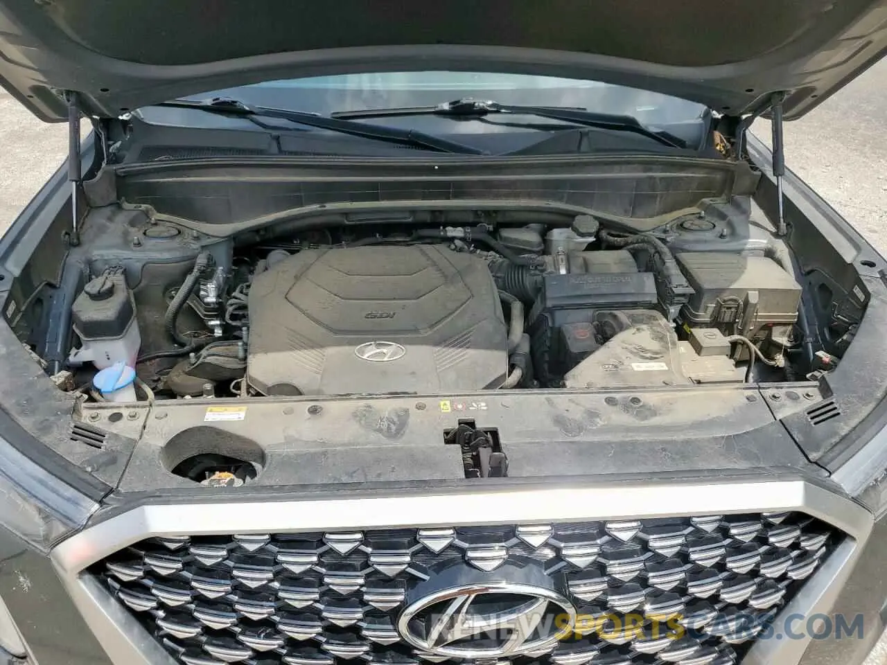 12 fotografías del automóvil dañado KM8R74HE5NU487573 HYUNDAI PALISADE 2022