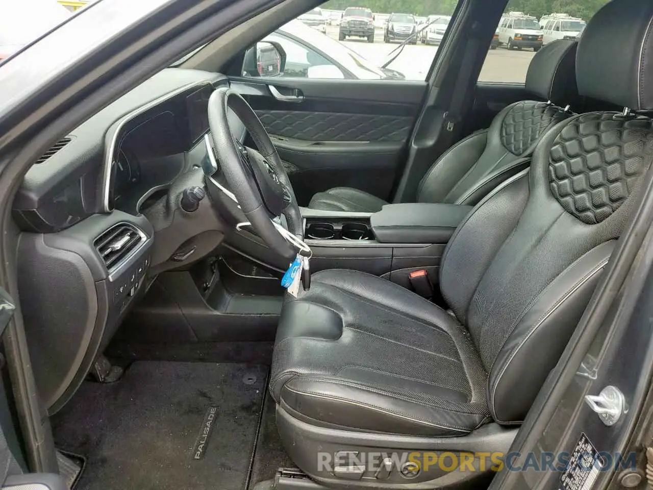 7 fotografías del automóvil dañado KM8R74HE5NU487573 HYUNDAI PALISADE 2022