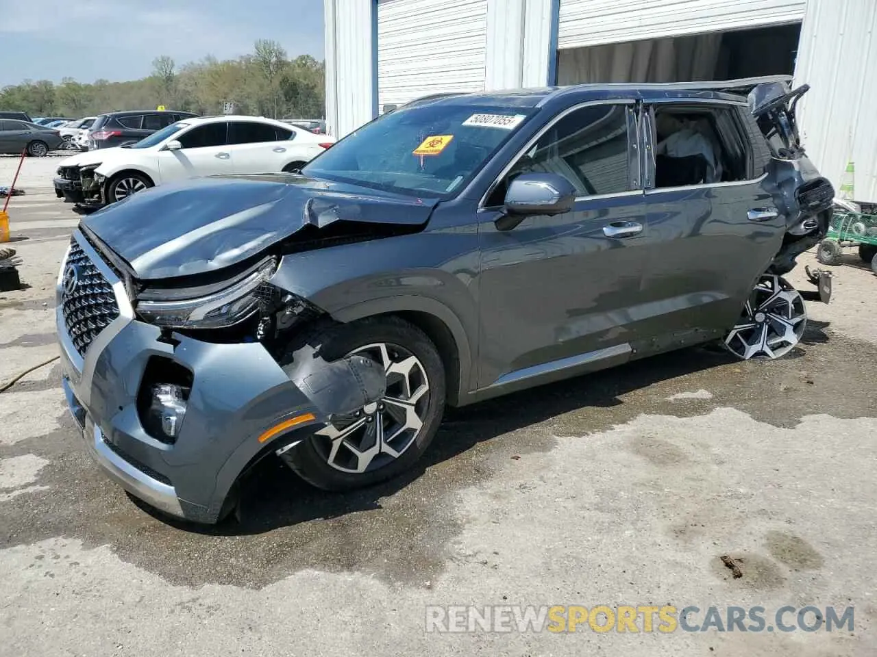 1 fotografías del automóvil dañado KM8R74HE6NU417063 HYUNDAI PALISADE 2022