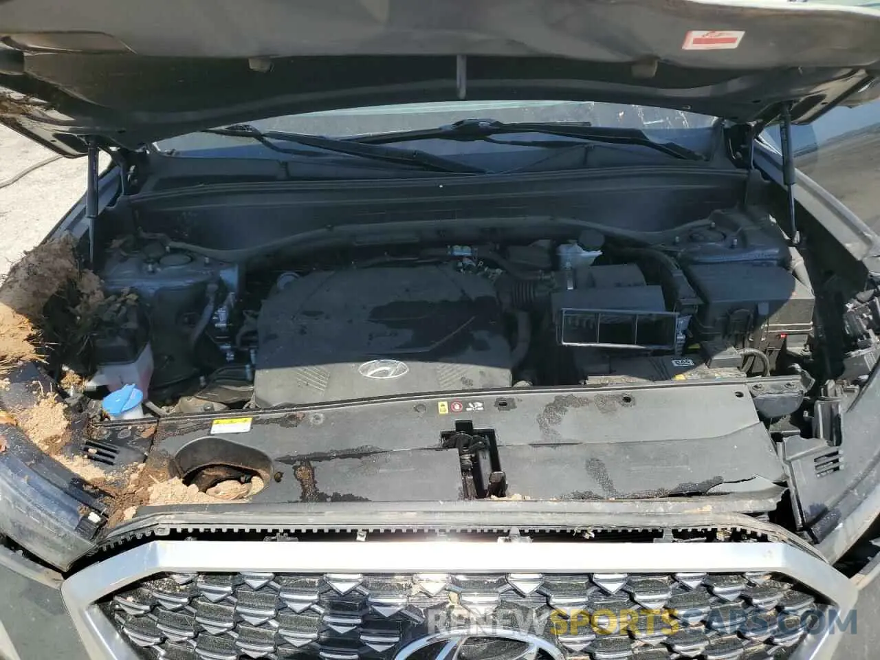 12 fotografías del automóvil dañado KM8R74HE6NU417063 HYUNDAI PALISADE 2022