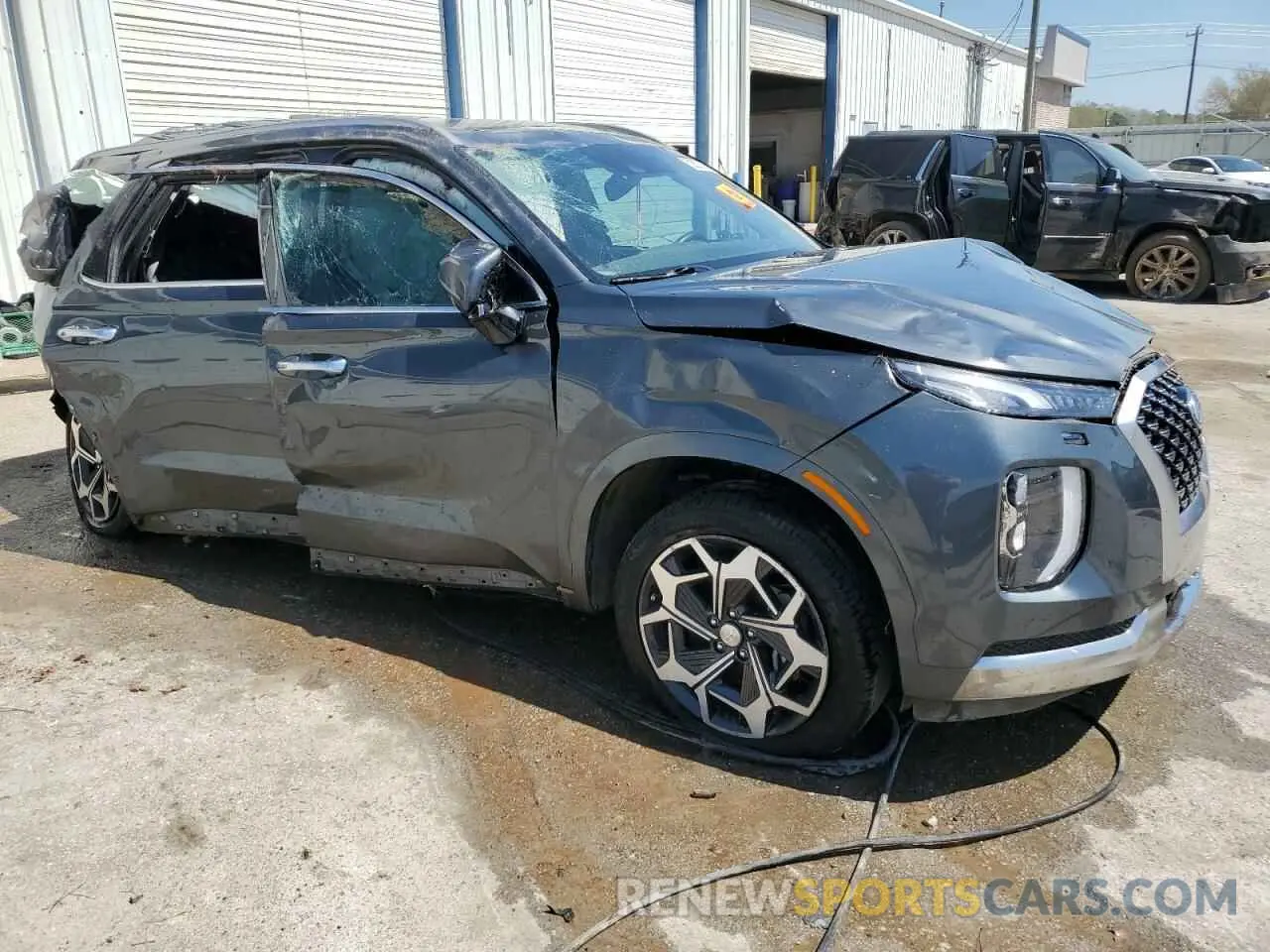 4 fotografías del automóvil dañado KM8R74HE6NU417063 HYUNDAI PALISADE 2022