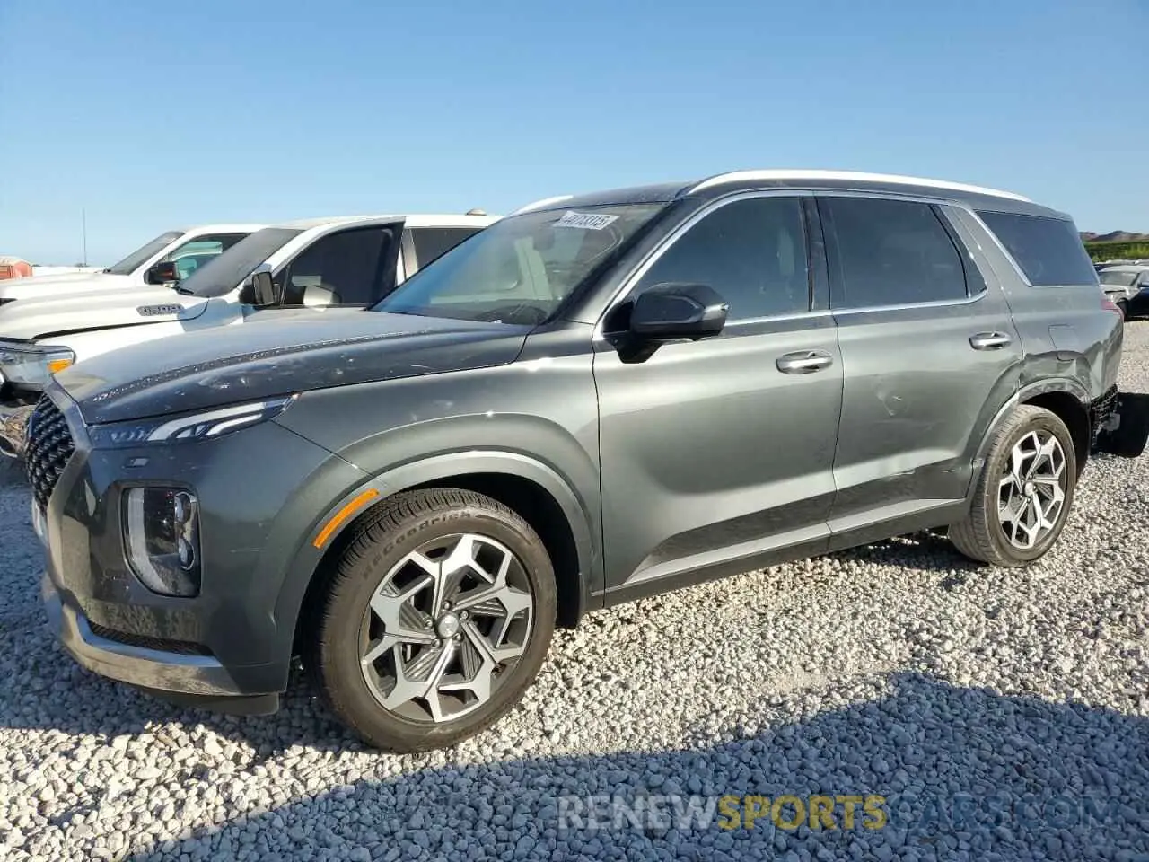 1 fotografías del automóvil dañado KM8R74HE6NU470443 HYUNDAI PALISADE 2022