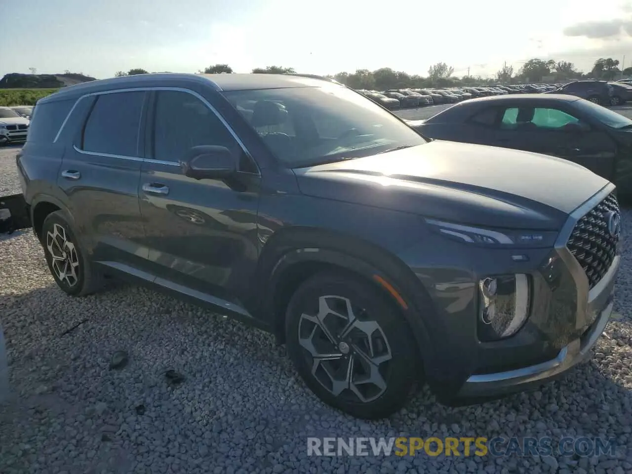 4 fotografías del automóvil dañado KM8R74HE6NU470443 HYUNDAI PALISADE 2022