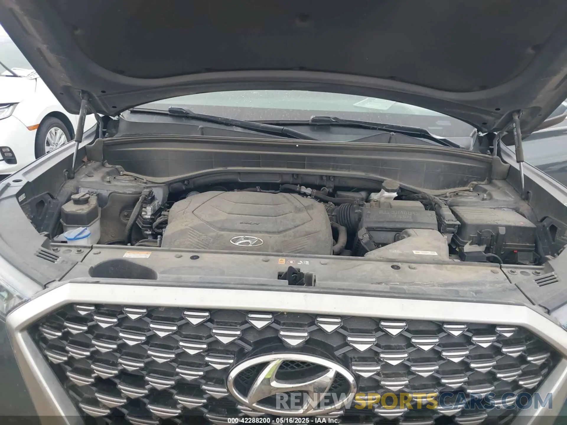 10 fotografías del automóvil dañado KM8R74HE9NU367162 HYUNDAI PALISADE 2022