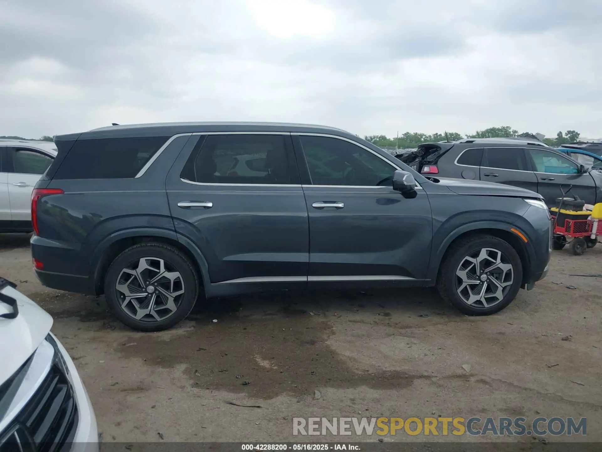 13 fotografías del automóvil dañado KM8R74HE9NU367162 HYUNDAI PALISADE 2022