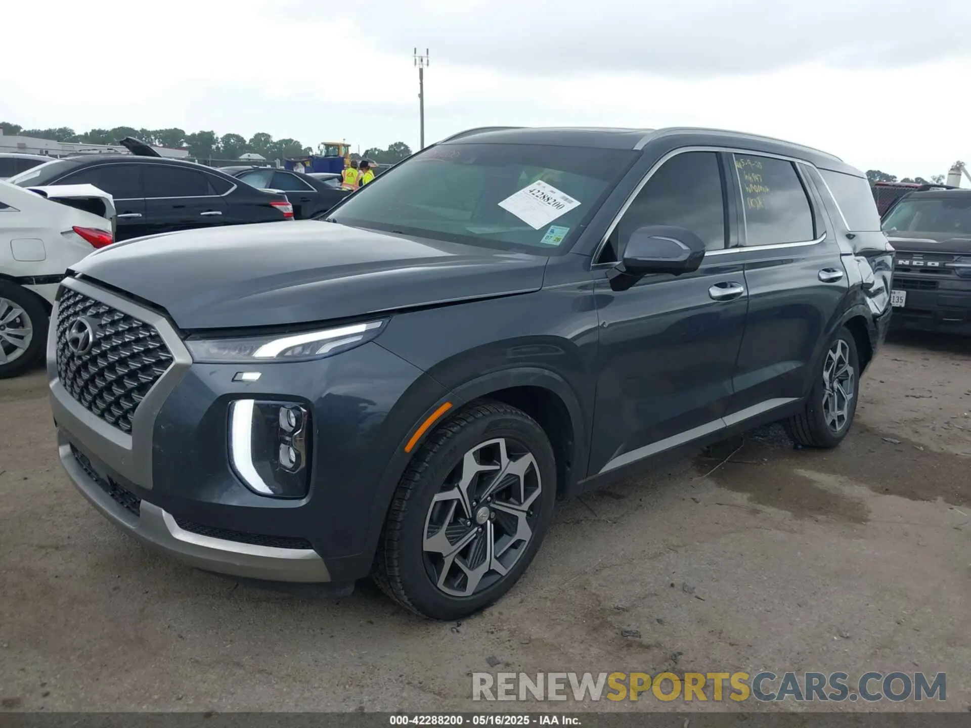 2 fotografías del automóvil dañado KM8R74HE9NU367162 HYUNDAI PALISADE 2022