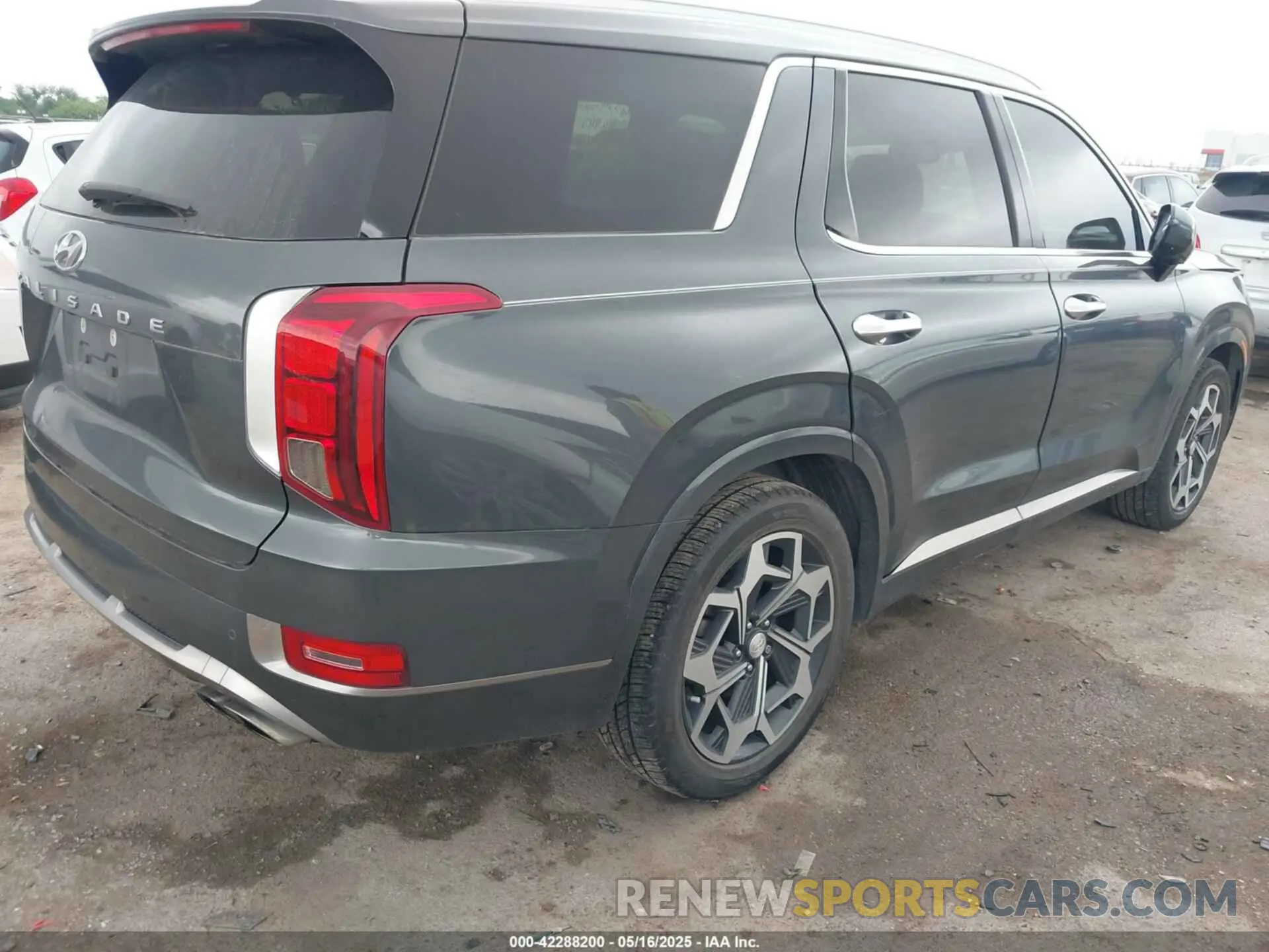 4 fotografías del automóvil dañado KM8R74HE9NU367162 HYUNDAI PALISADE 2022