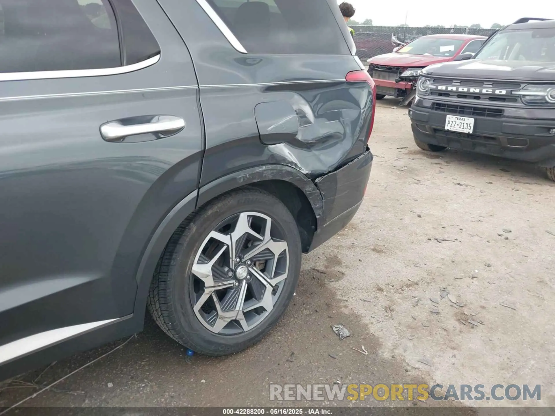 6 fotografías del automóvil dañado KM8R74HE9NU367162 HYUNDAI PALISADE 2022