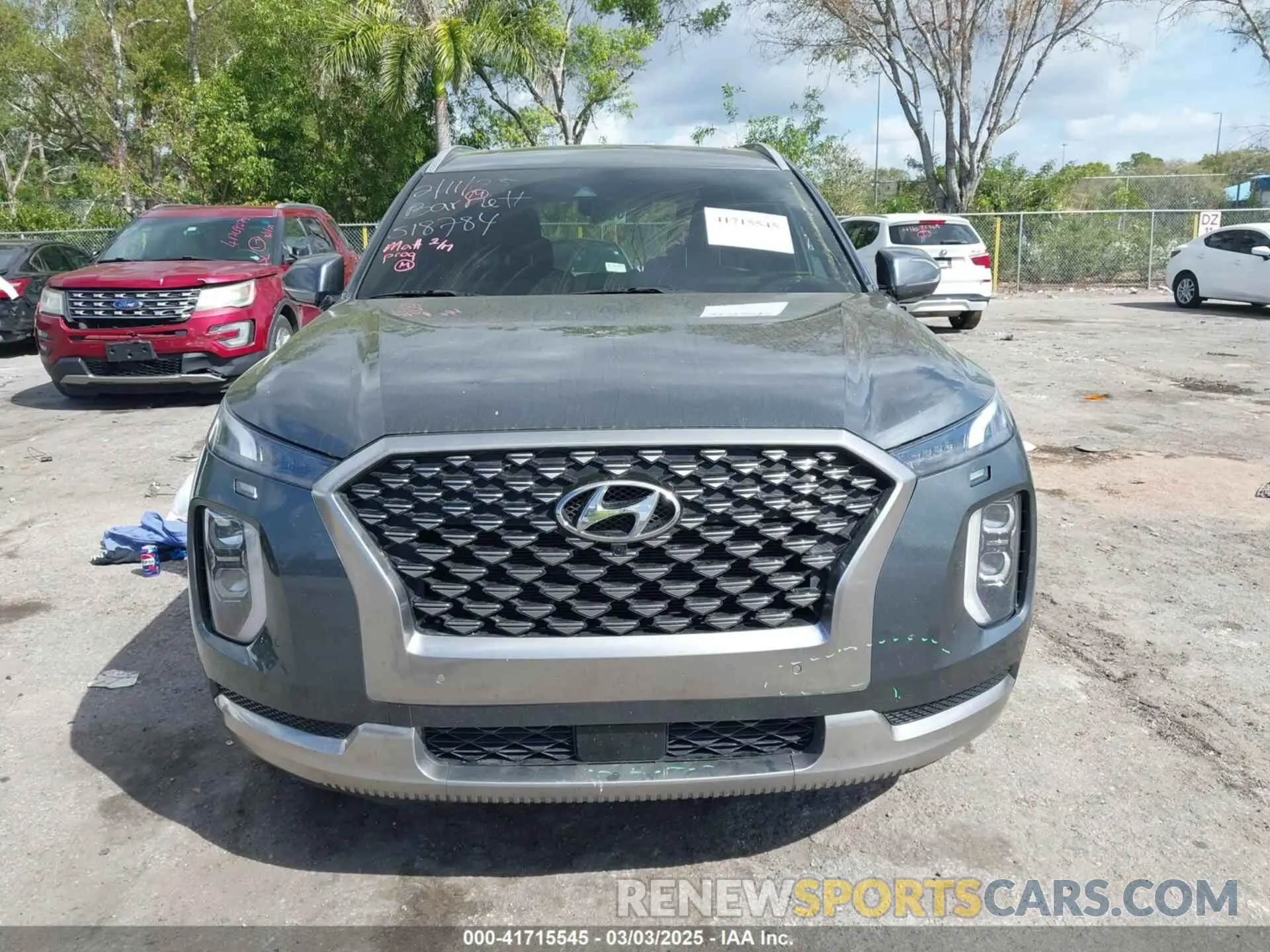 12 fotografías del automóvil dañado KM8R74HE9NU392837 HYUNDAI PALISADE 2022