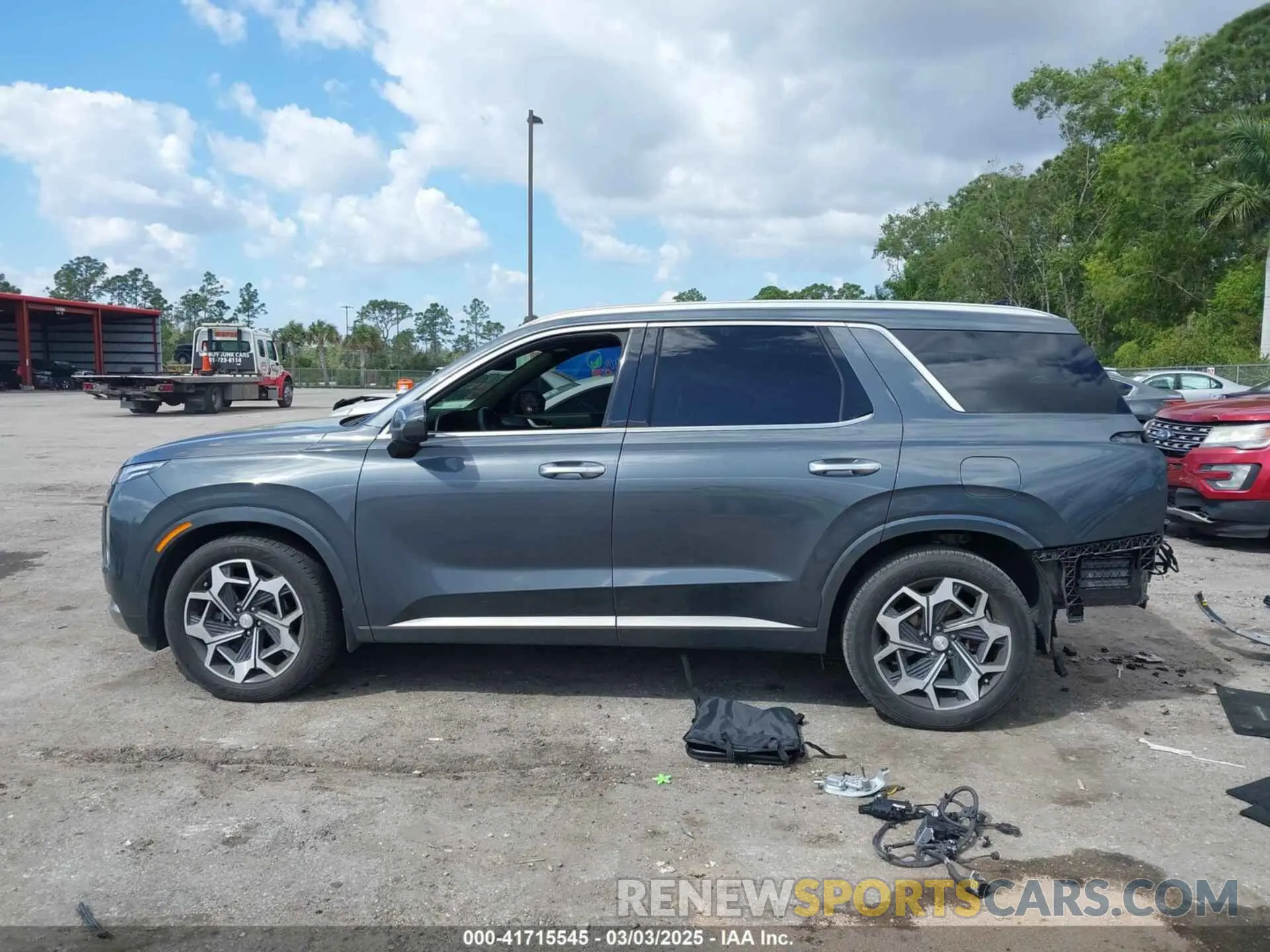 14 fotografías del automóvil dañado KM8R74HE9NU392837 HYUNDAI PALISADE 2022