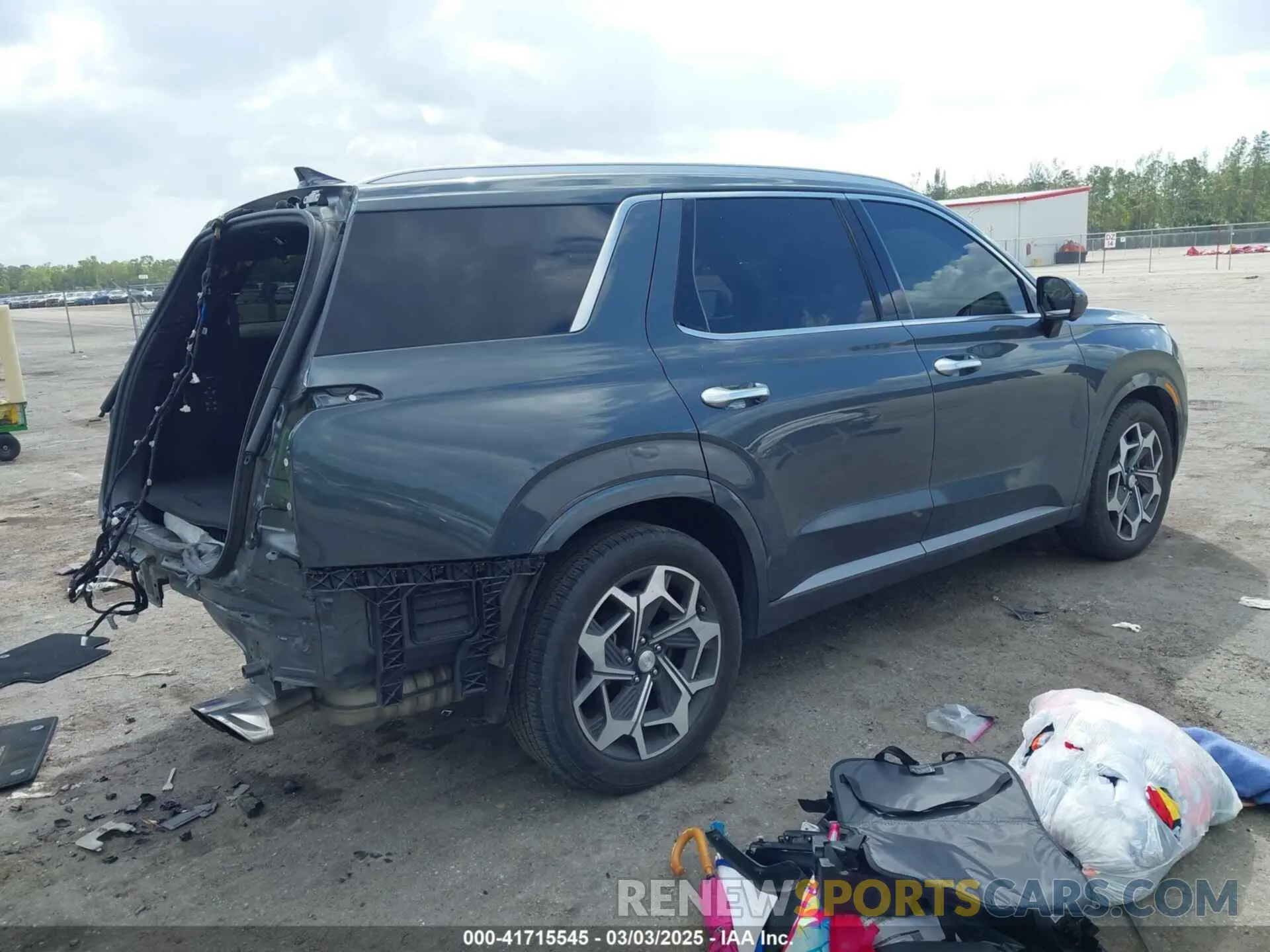 4 fotografías del automóvil dañado KM8R74HE9NU392837 HYUNDAI PALISADE 2022