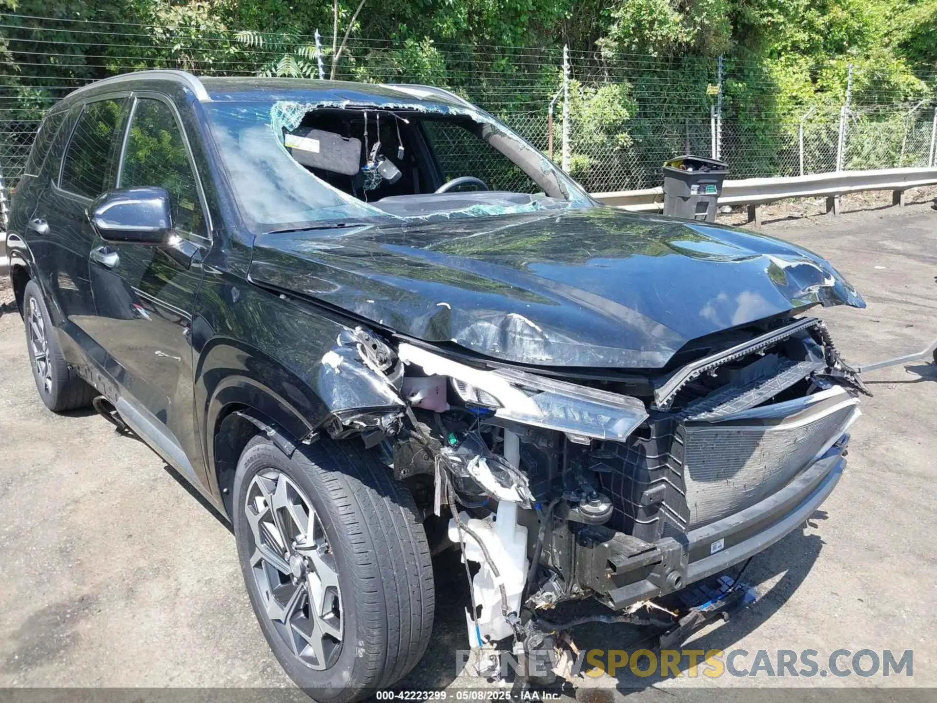 20 fotografías del automóvil dañado KM8R74HE9NU467410 HYUNDAI PALISADE 2022