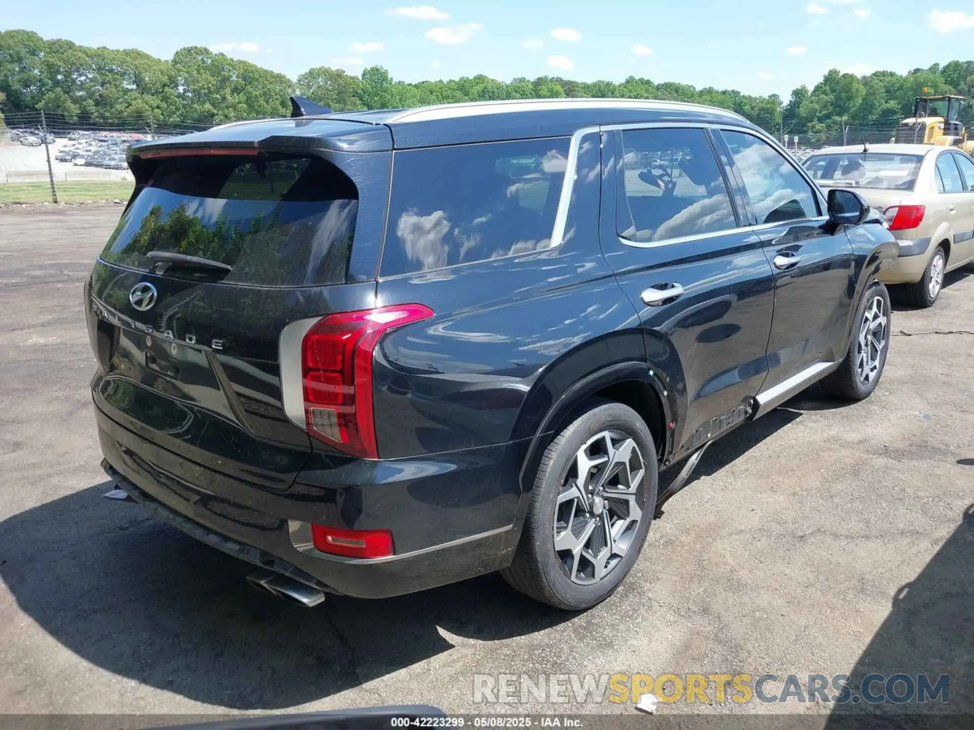 4 fotografías del automóvil dañado KM8R74HE9NU467410 HYUNDAI PALISADE 2022