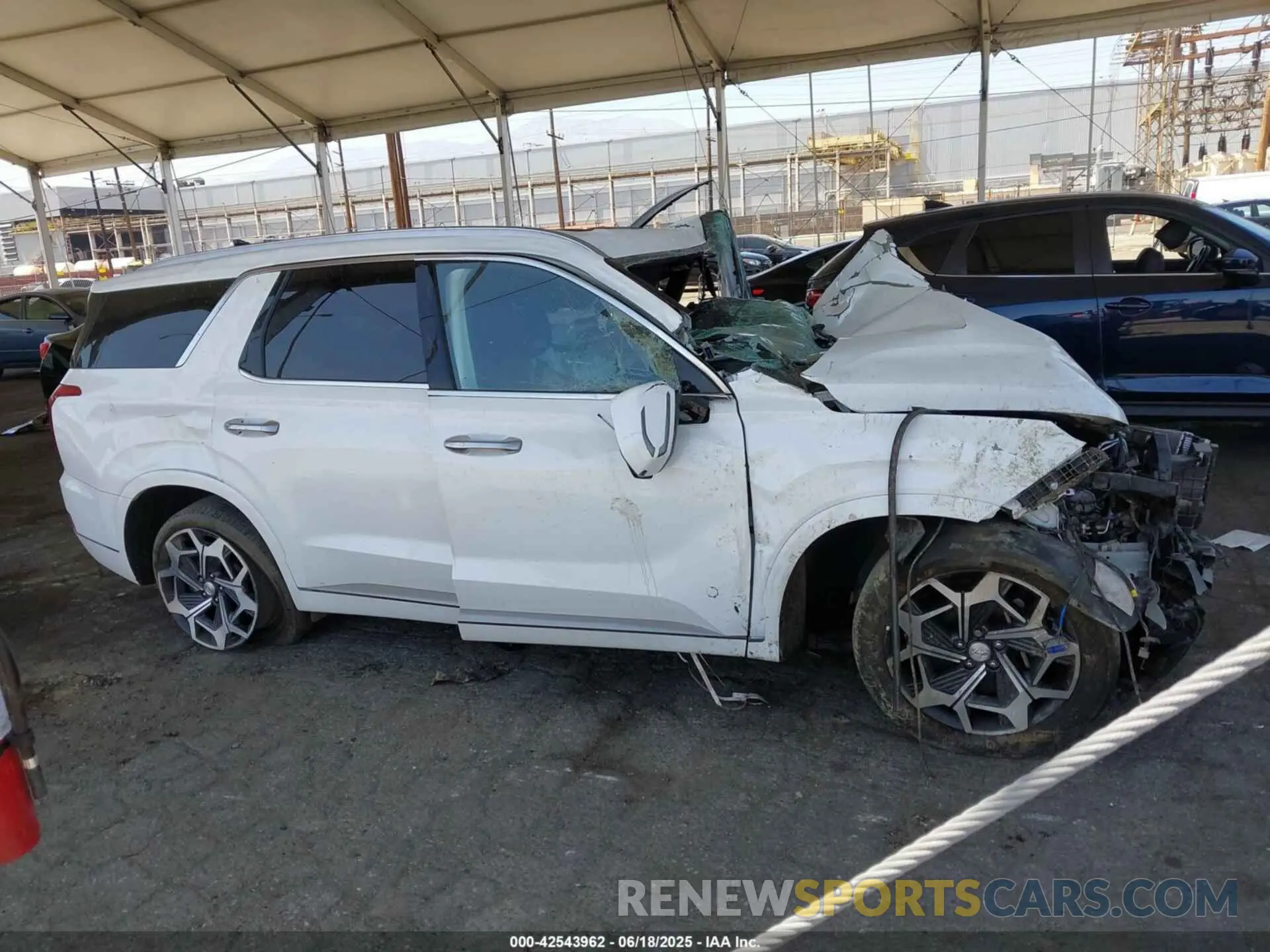 13 fotografías del automóvil dañado KM8R74HE9NU478911 HYUNDAI PALISADE 2022