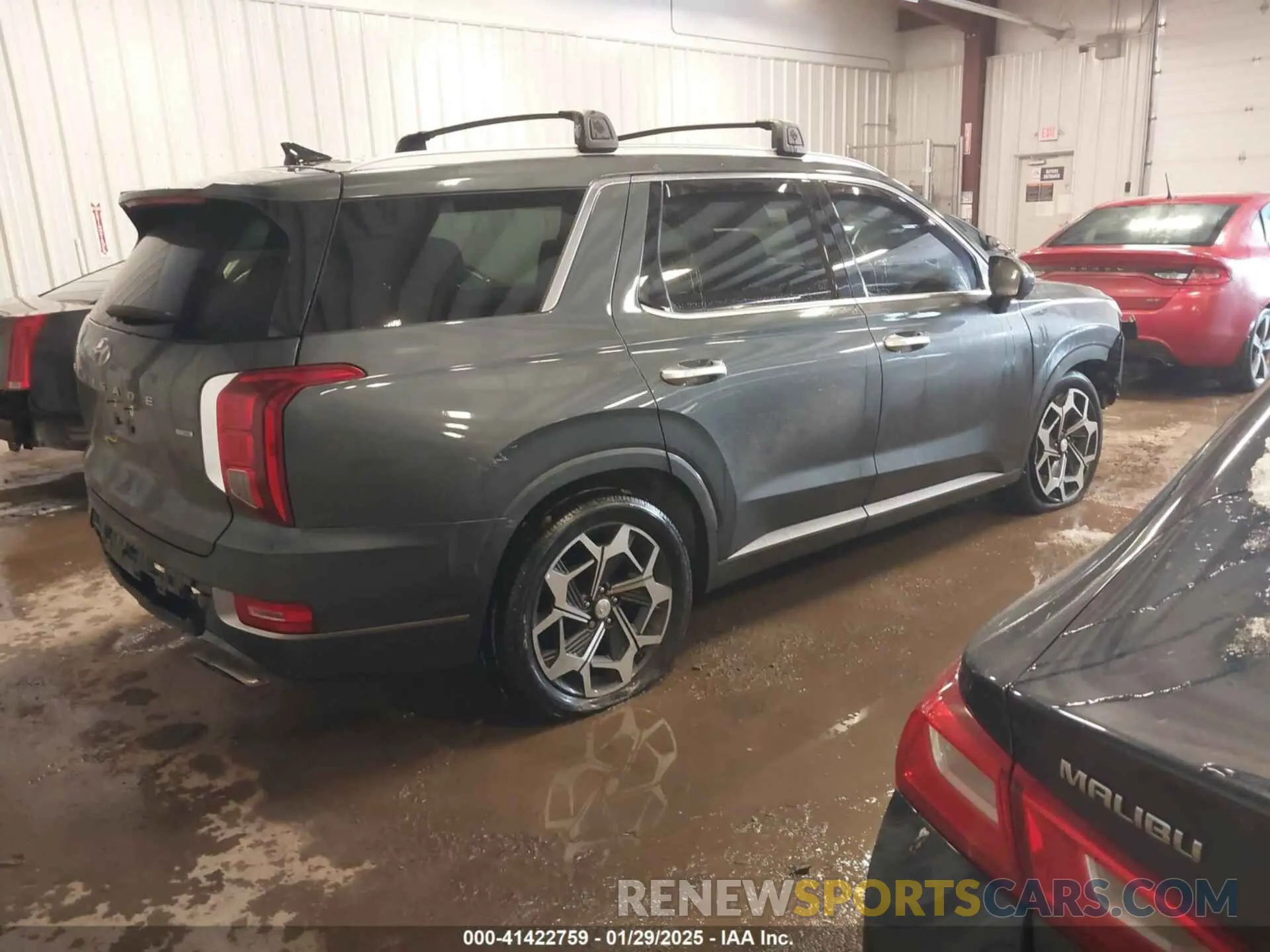 4 fotografías del automóvil dañado KM8R7DHE0NU418340 HYUNDAI PALISADE 2022