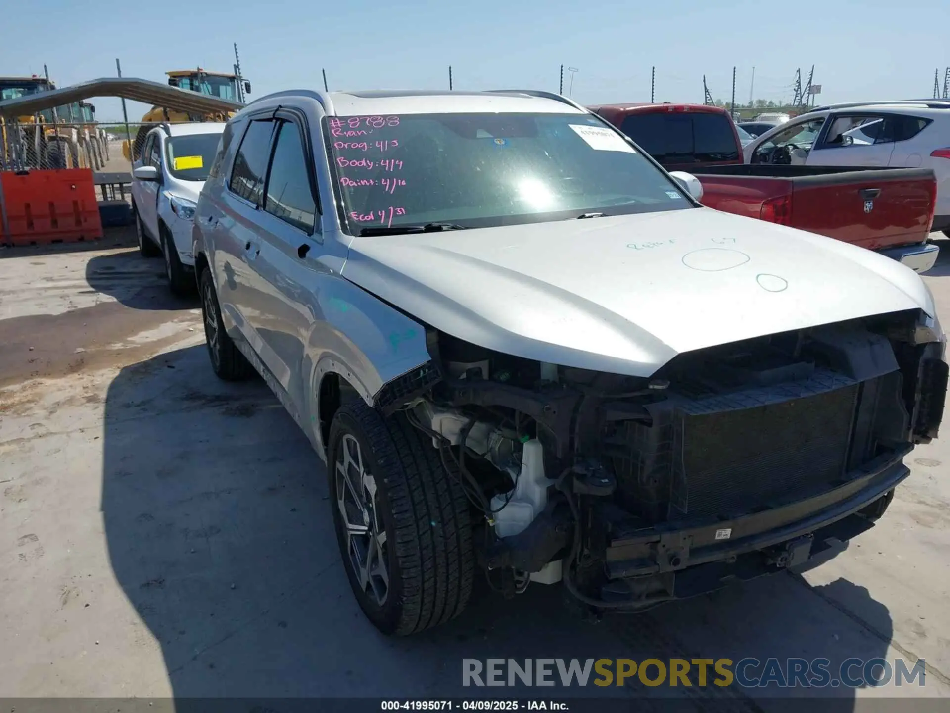 1 fotografías del automóvil dañado KM8R7DHE2NU367794 HYUNDAI PALISADE 2022