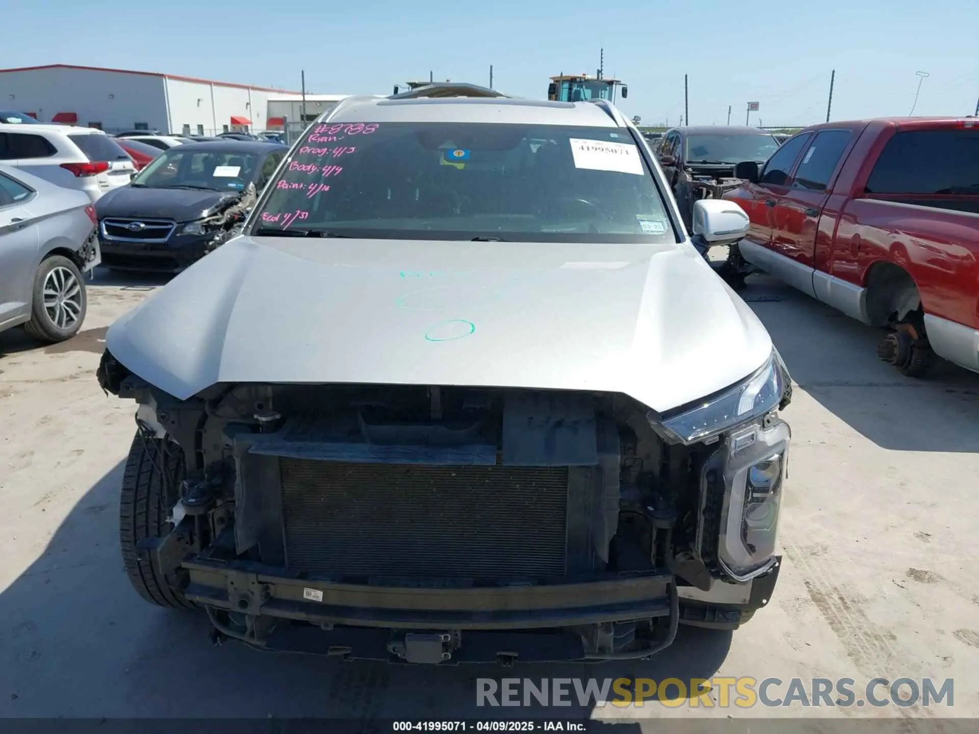 13 fotografías del automóvil dañado KM8R7DHE2NU367794 HYUNDAI PALISADE 2022