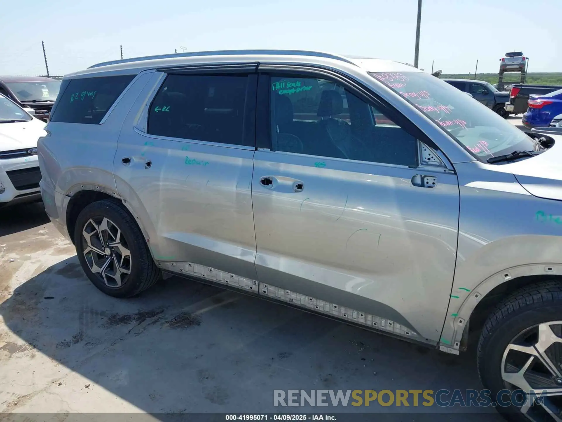 14 fotografías del automóvil dañado KM8R7DHE2NU367794 HYUNDAI PALISADE 2022
