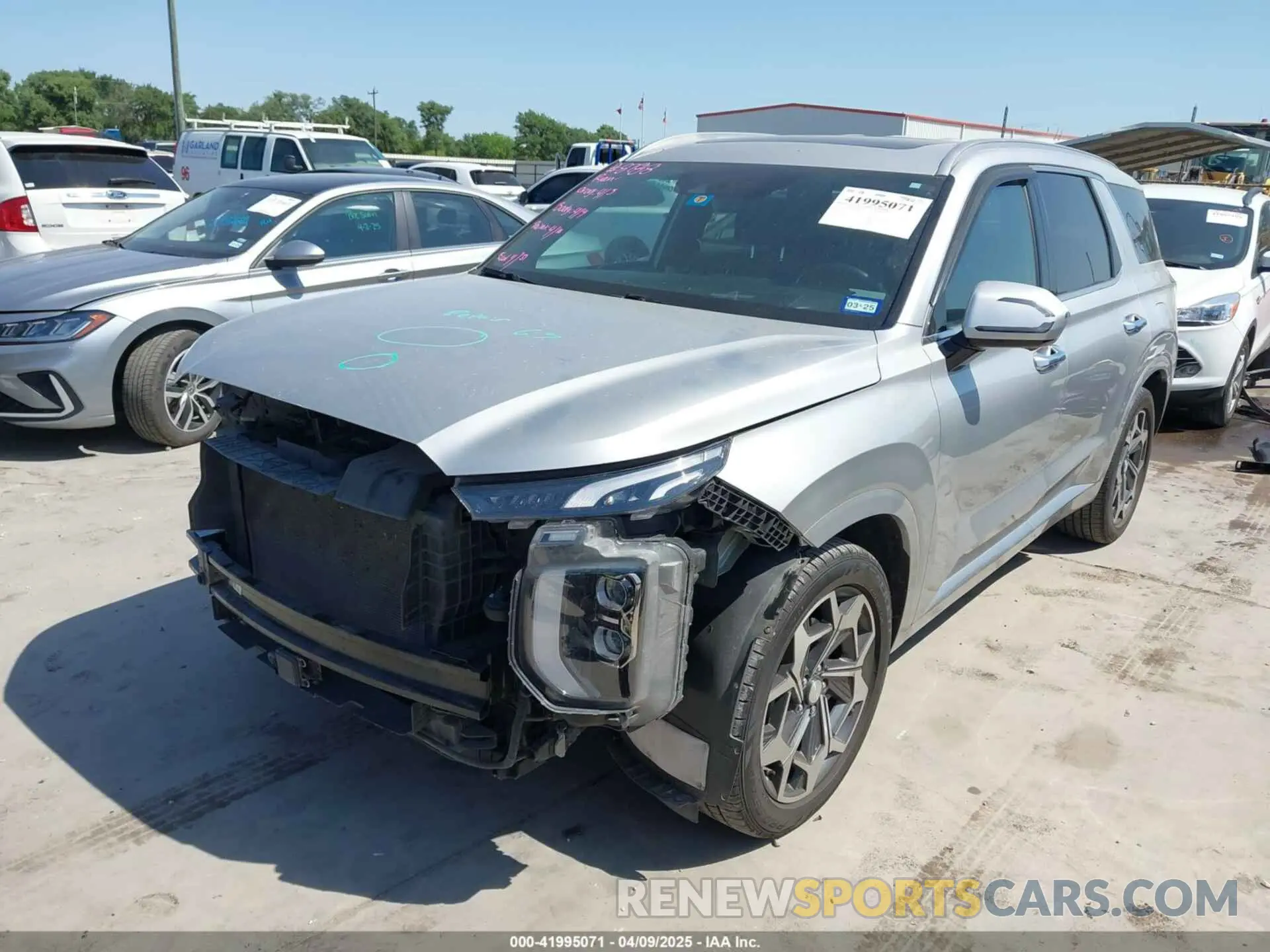2 fotografías del automóvil dañado KM8R7DHE2NU367794 HYUNDAI PALISADE 2022